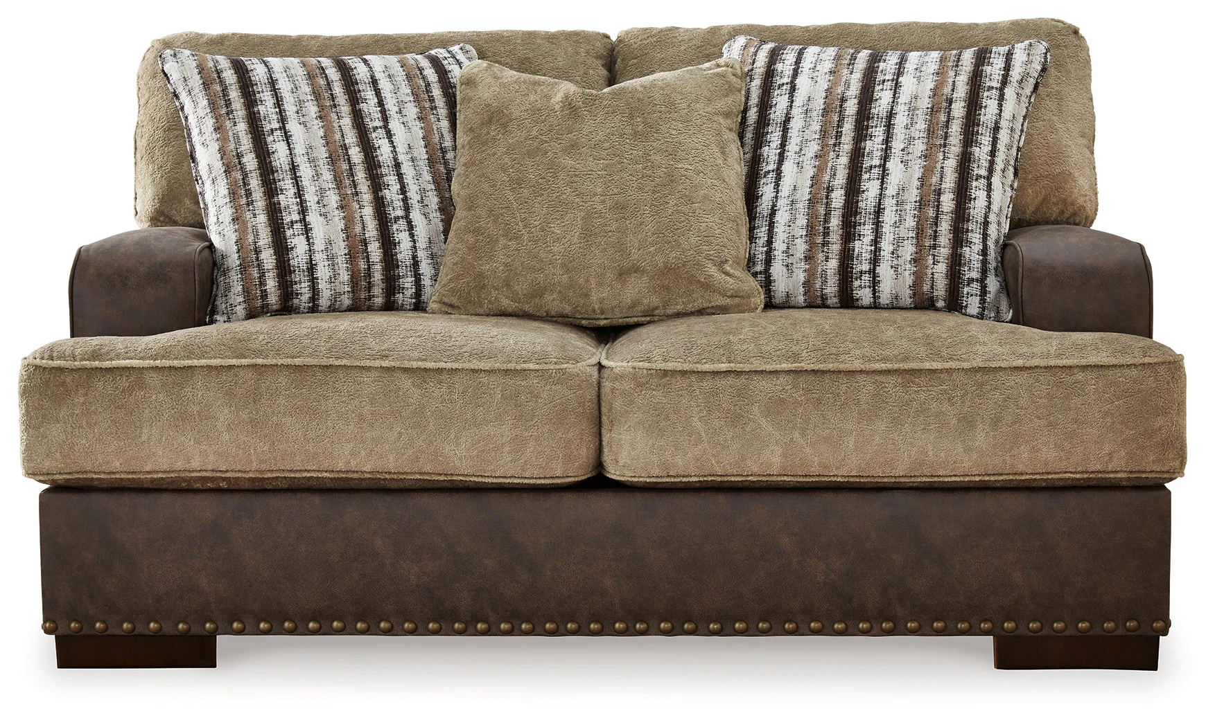Alesbury Chocolate Loveseat - Image 3