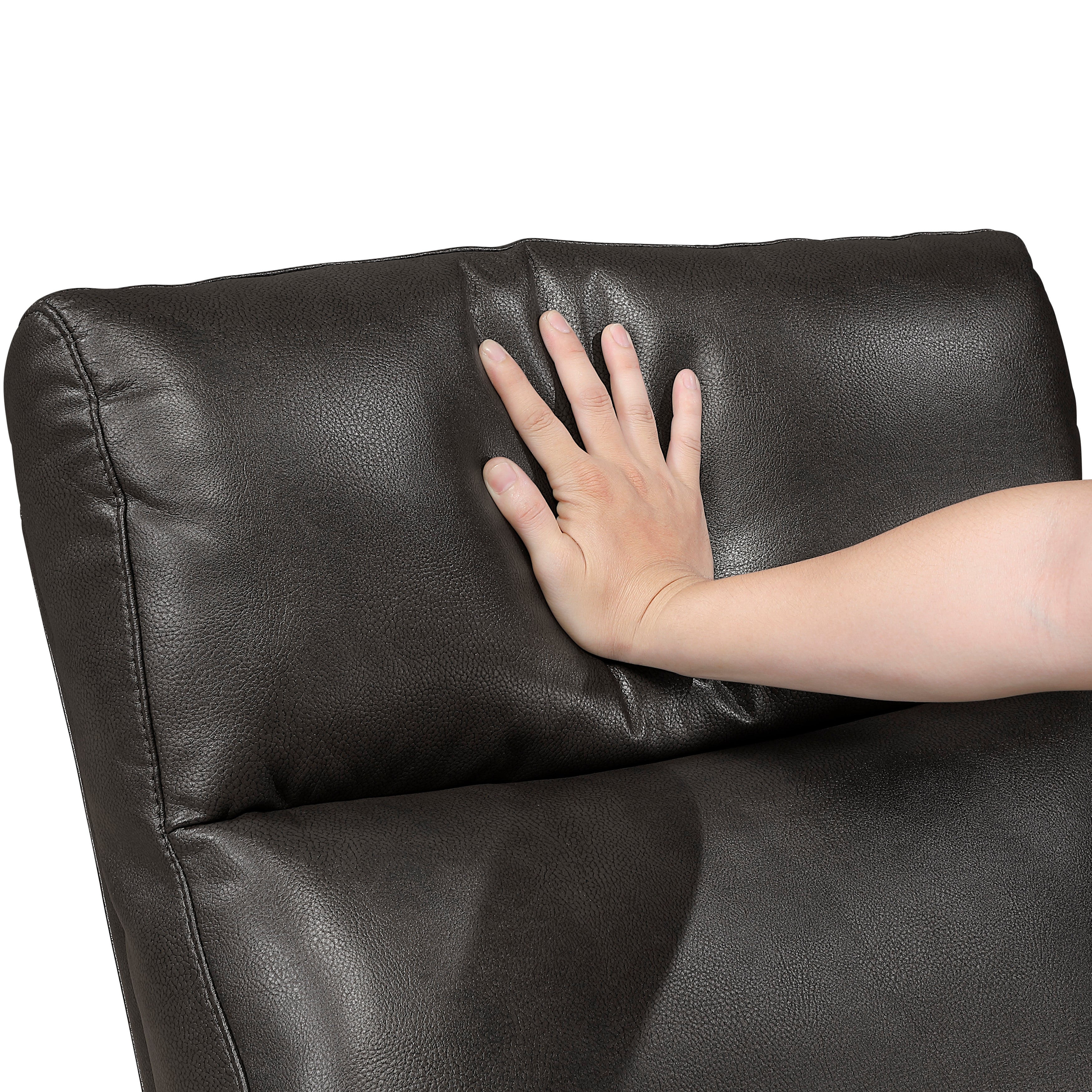 Allen Espresso Double Reclining Sofa - Image 5