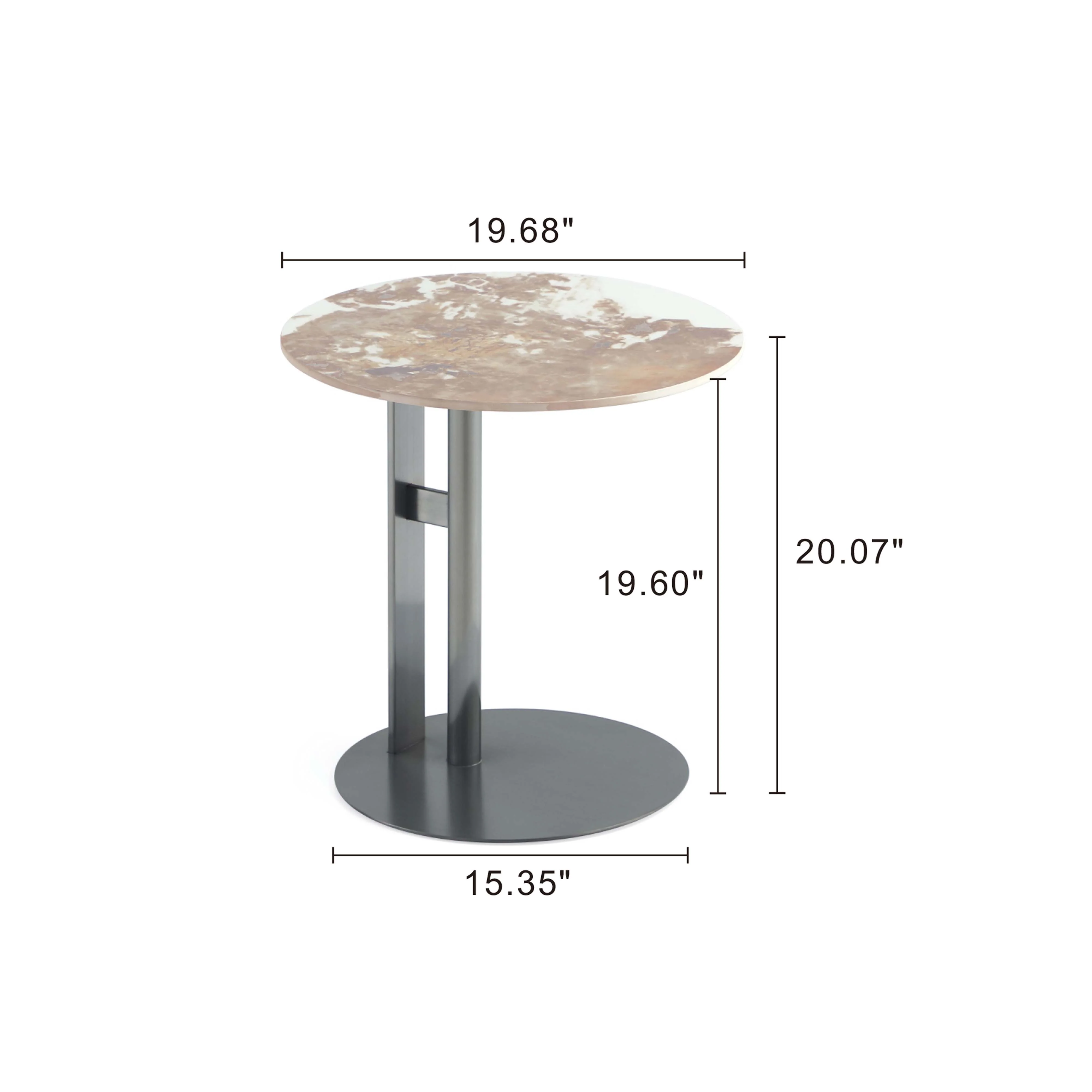 Alondra End Table in Black - Image 3