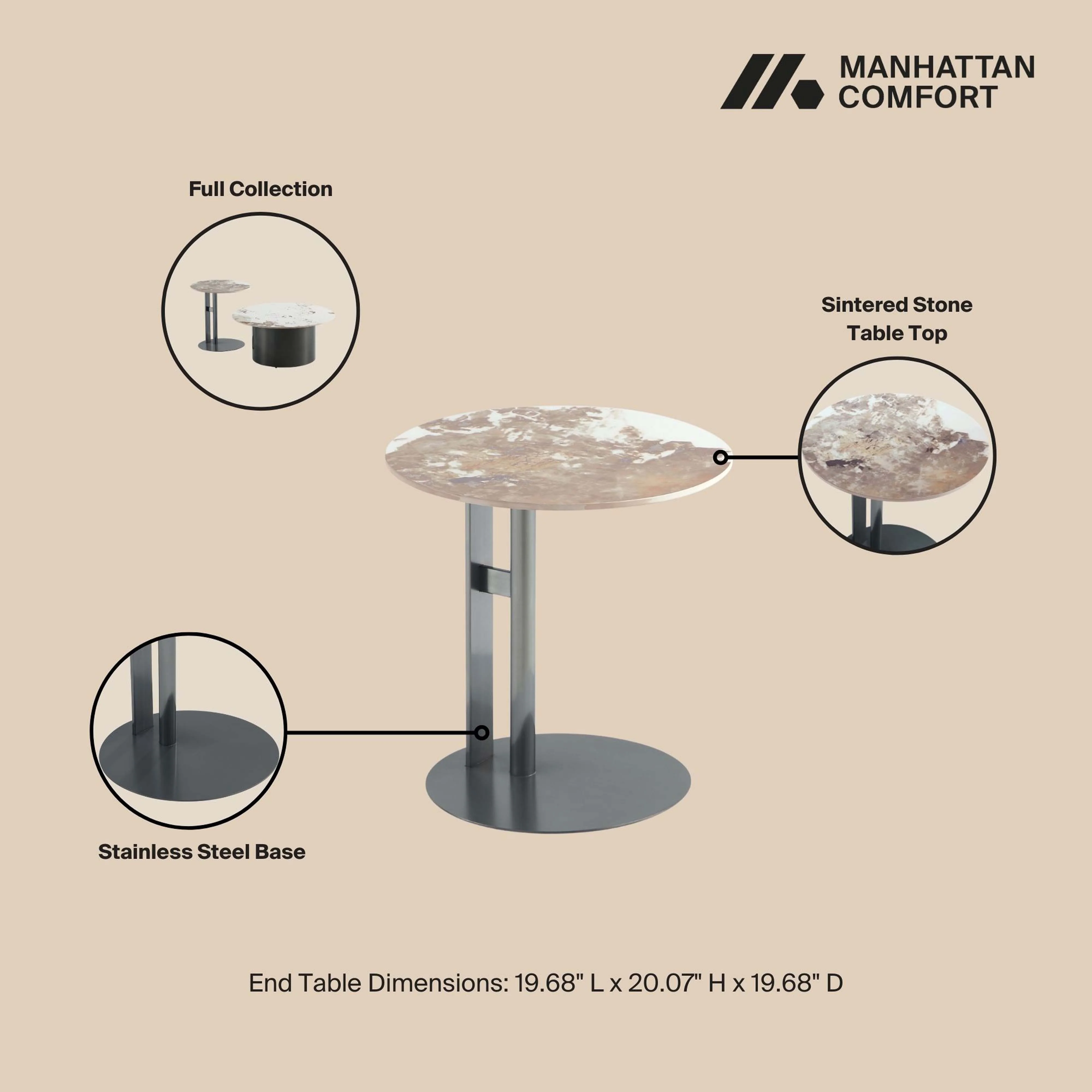 Alondra End Table in Black - Image 4