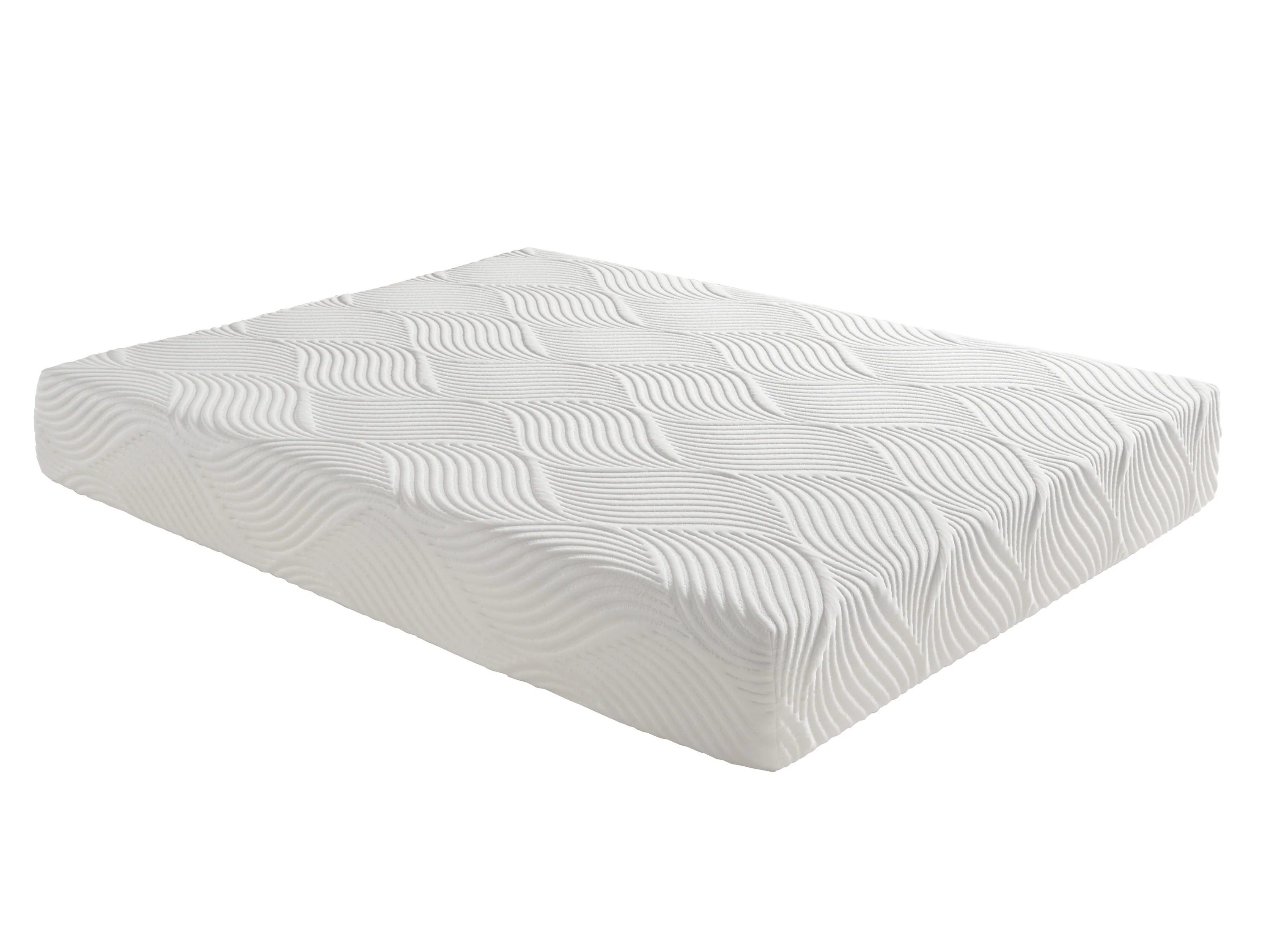 Altair White 10" California King Twin Gel-Infused Memory Foam Mattress - Image 3