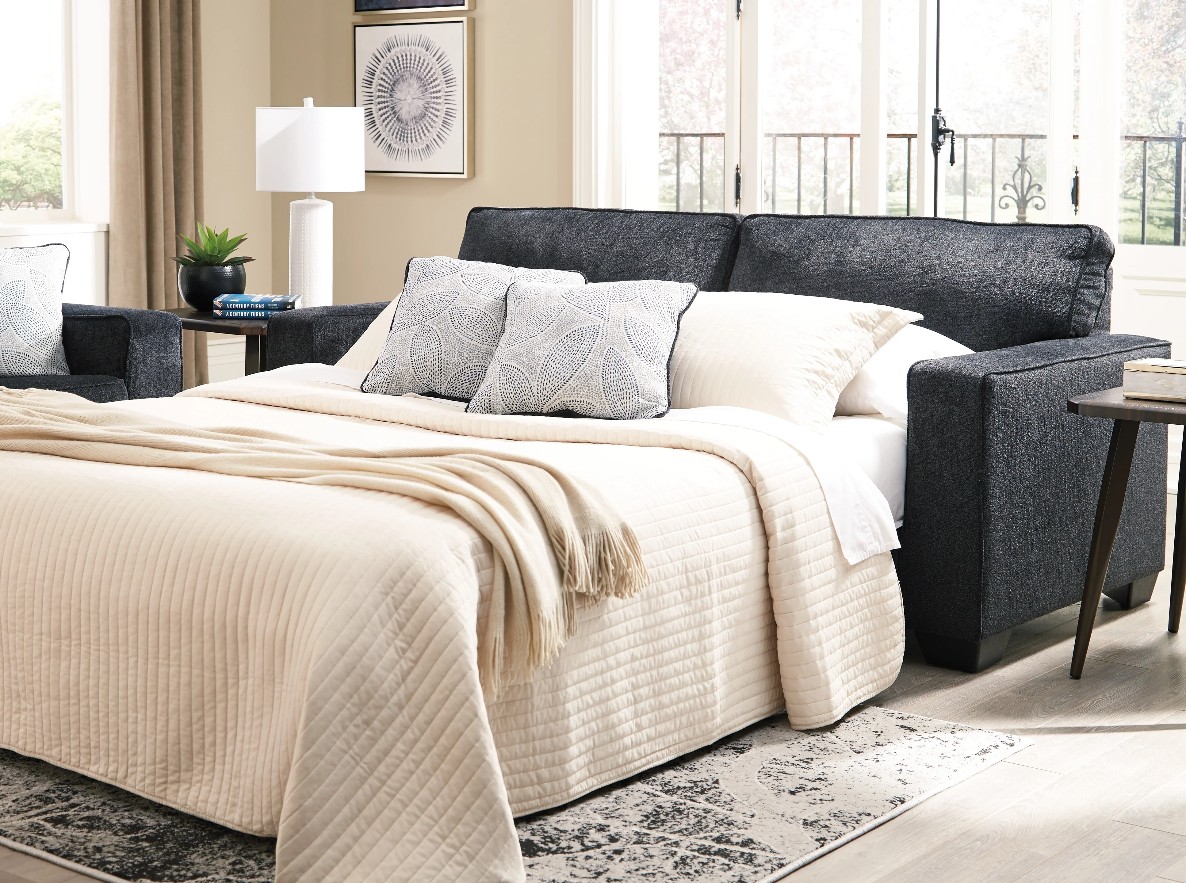 Altari Slate Queen Sofa Sleeper and Recliner - Image 8