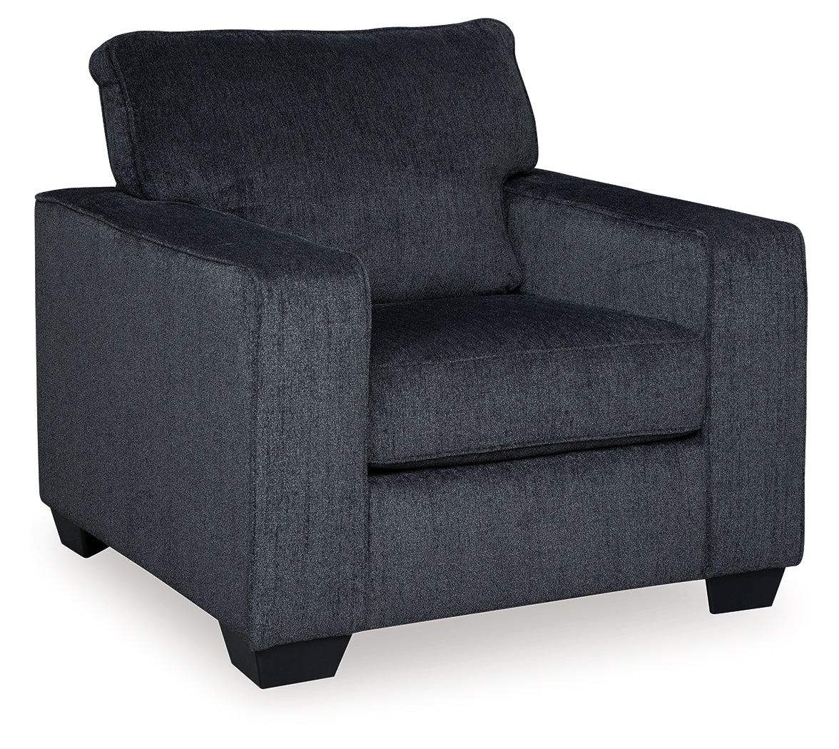 Altari Slate Queen Sofa Sleeper, Loveseat, Chair and Oversized Ottoman (Online Special Price) - Image 8