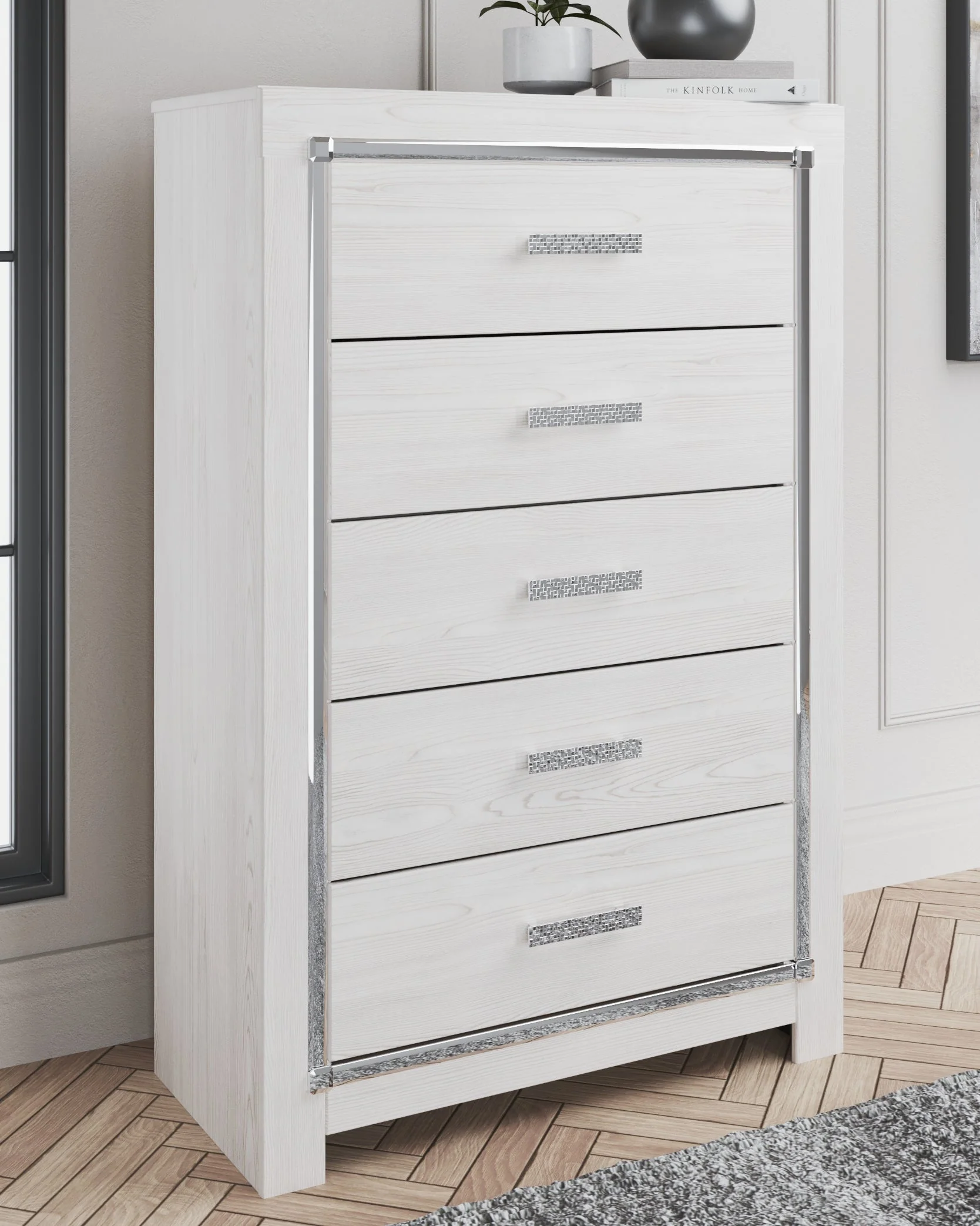 Altyra White Full Panel Bedroom Set with Dresser, Mirror and Chest (Online Special Price) - Image 24