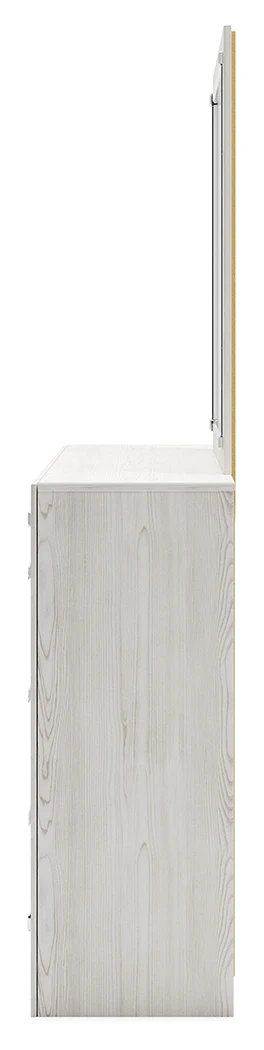 Altyra White Full Upholstered Panel Bed, Dresser, Mirror, Chest and Nightstand (Online Special Price) - Image 7