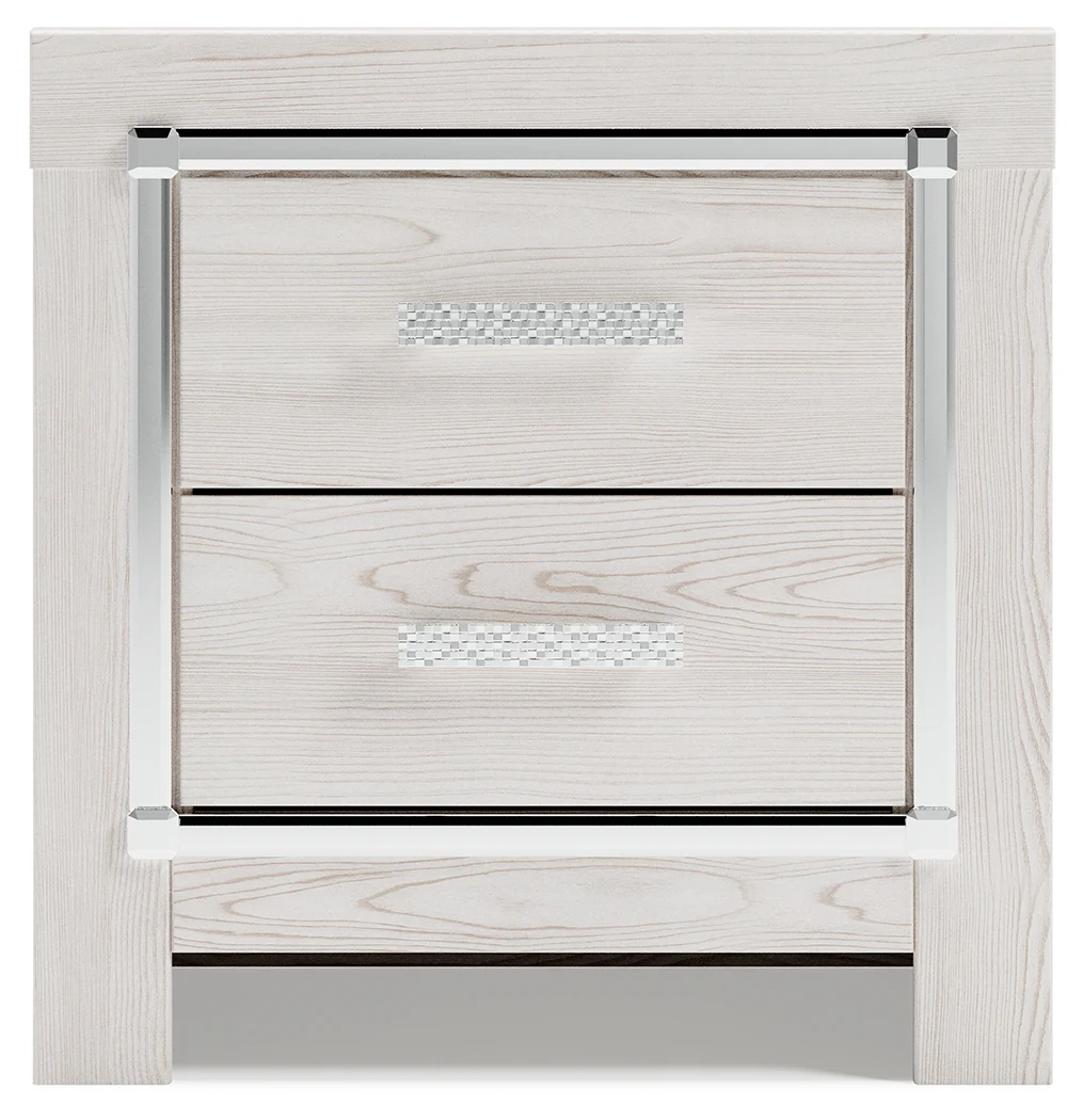 Altyra White Full Upholstered Panel Bed, Dresser, Mirror, Chest and Nightstand - Image 25