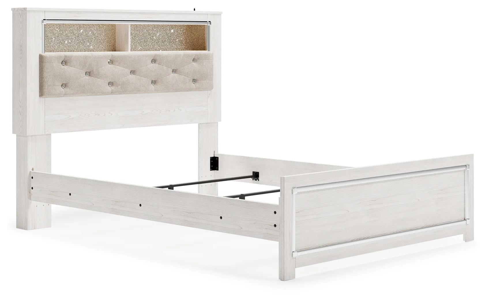 Altyra White Queen Bookcase Bed, Dresser, Chest and Nightstand - Image 25