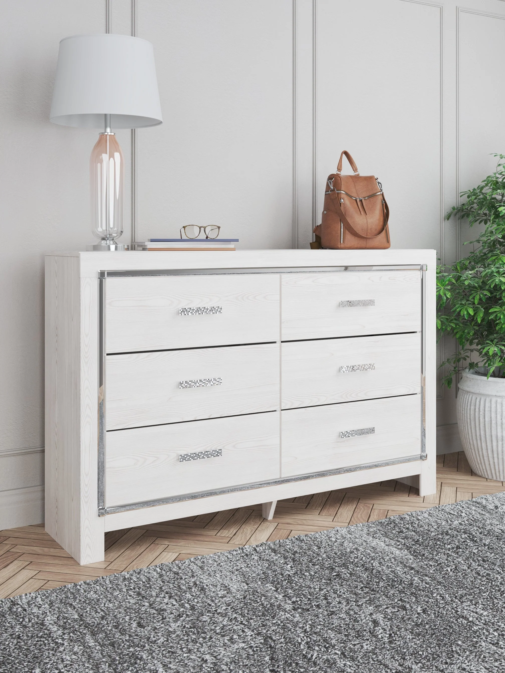 Altyra White Queen Panel Bedroom Set with Dresser and Chest (Online Special Price) - Image 24