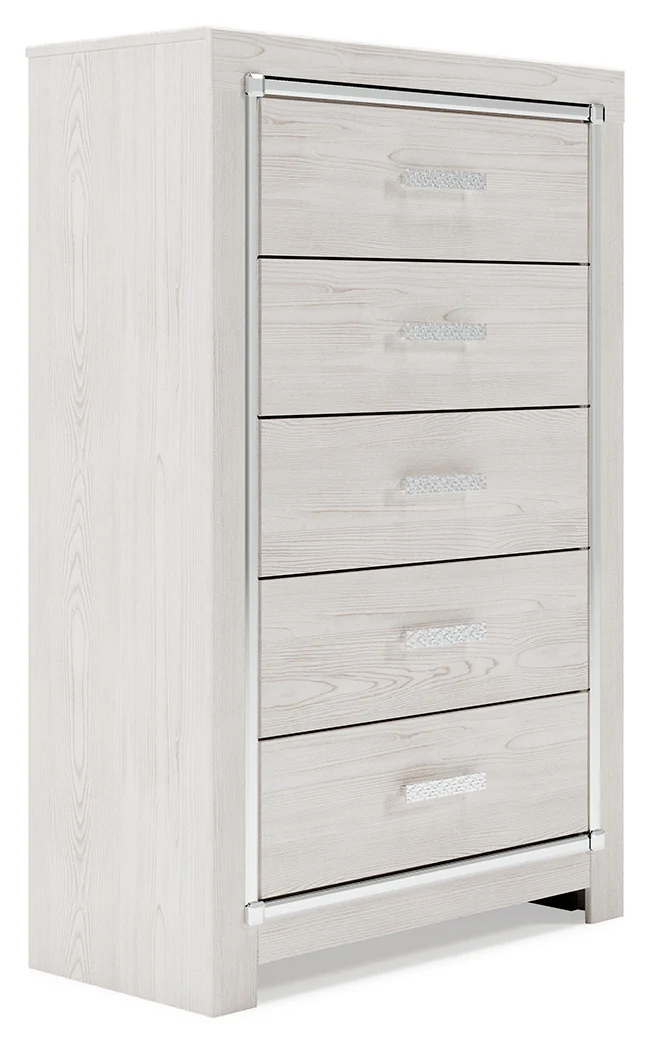 Altyra White Queen Panel Bedroom Set with Dresser and Chest - Image 10