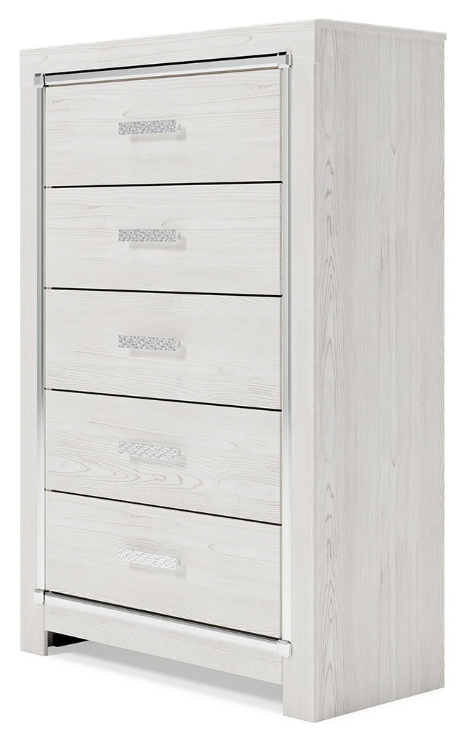 Altyra White Queen Storage Bedroom Set with Chest and Nightstand - Image 8
