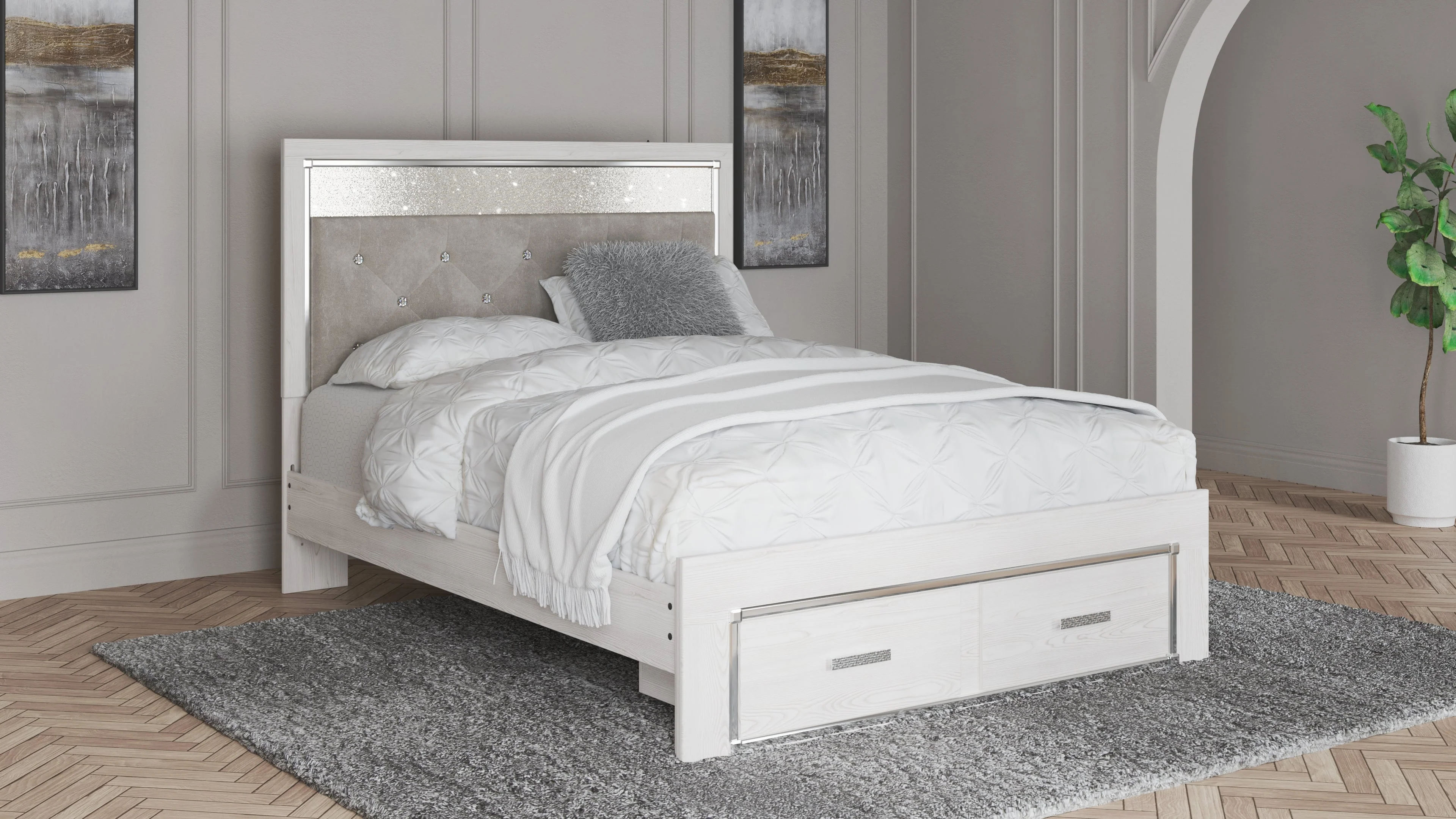 Altyra White Queen Storage Bedroom Set with Dresser and Chest (Online Special Price) - Image 24