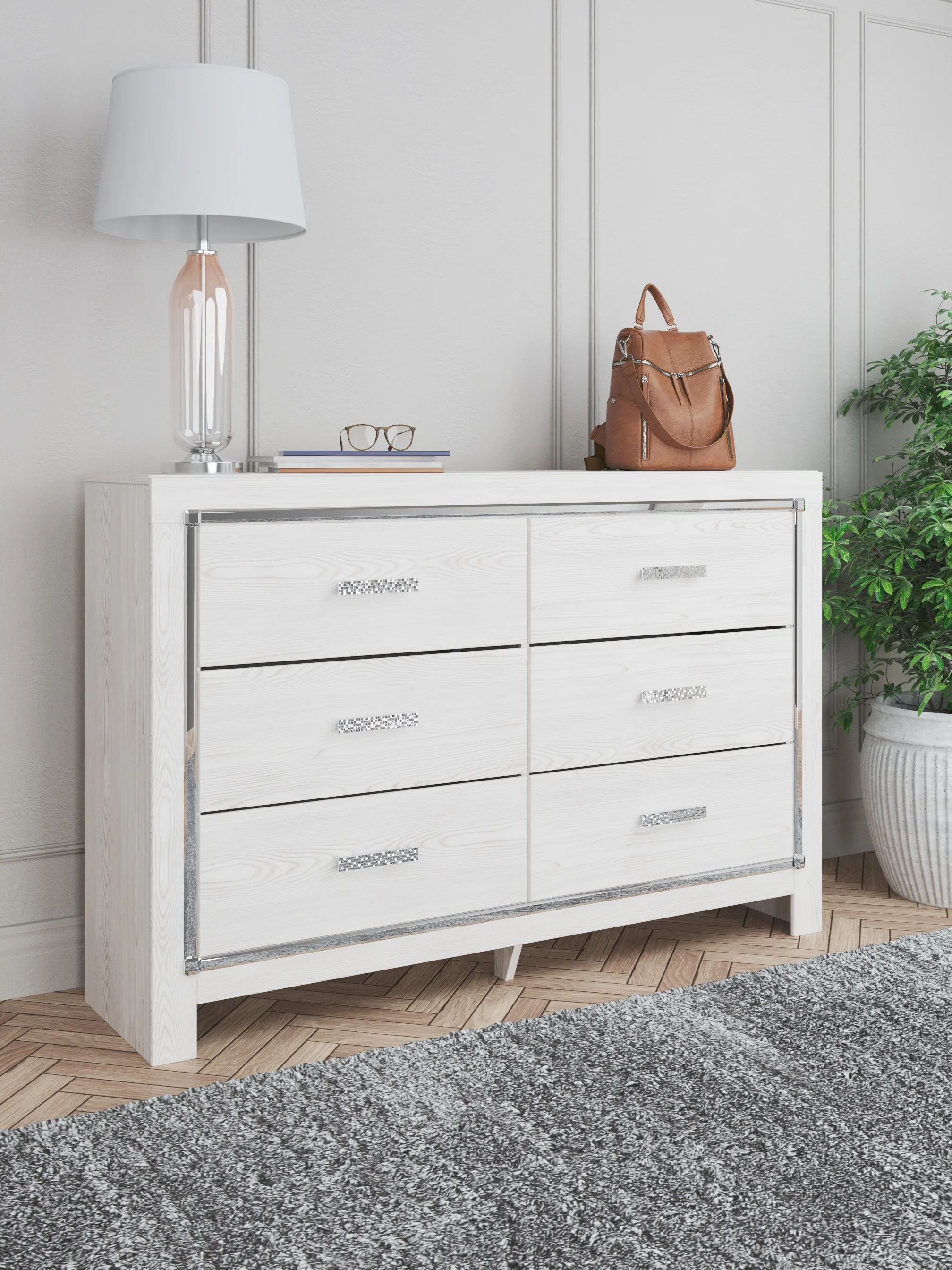 Altyra White Queen Storage Bedroom Set with Dresser and Chest - Image 22