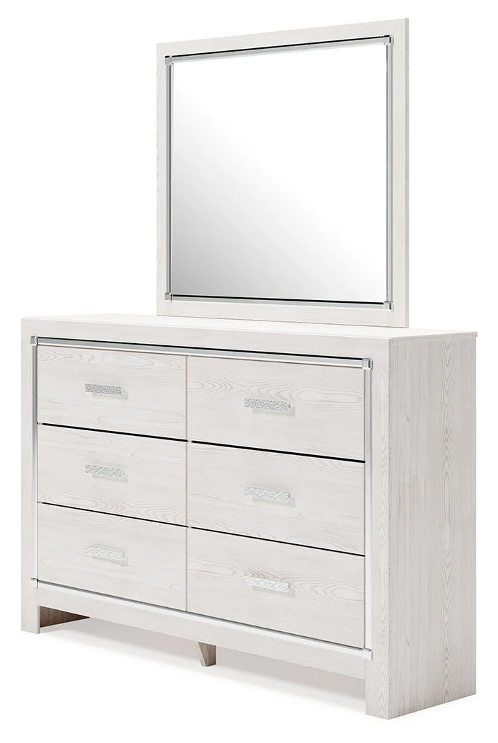 Altyra White Queen Storage Bedroom Set with Dresser Mirror, Chest and 2 Nightstands (Online Special Price) - Image 8