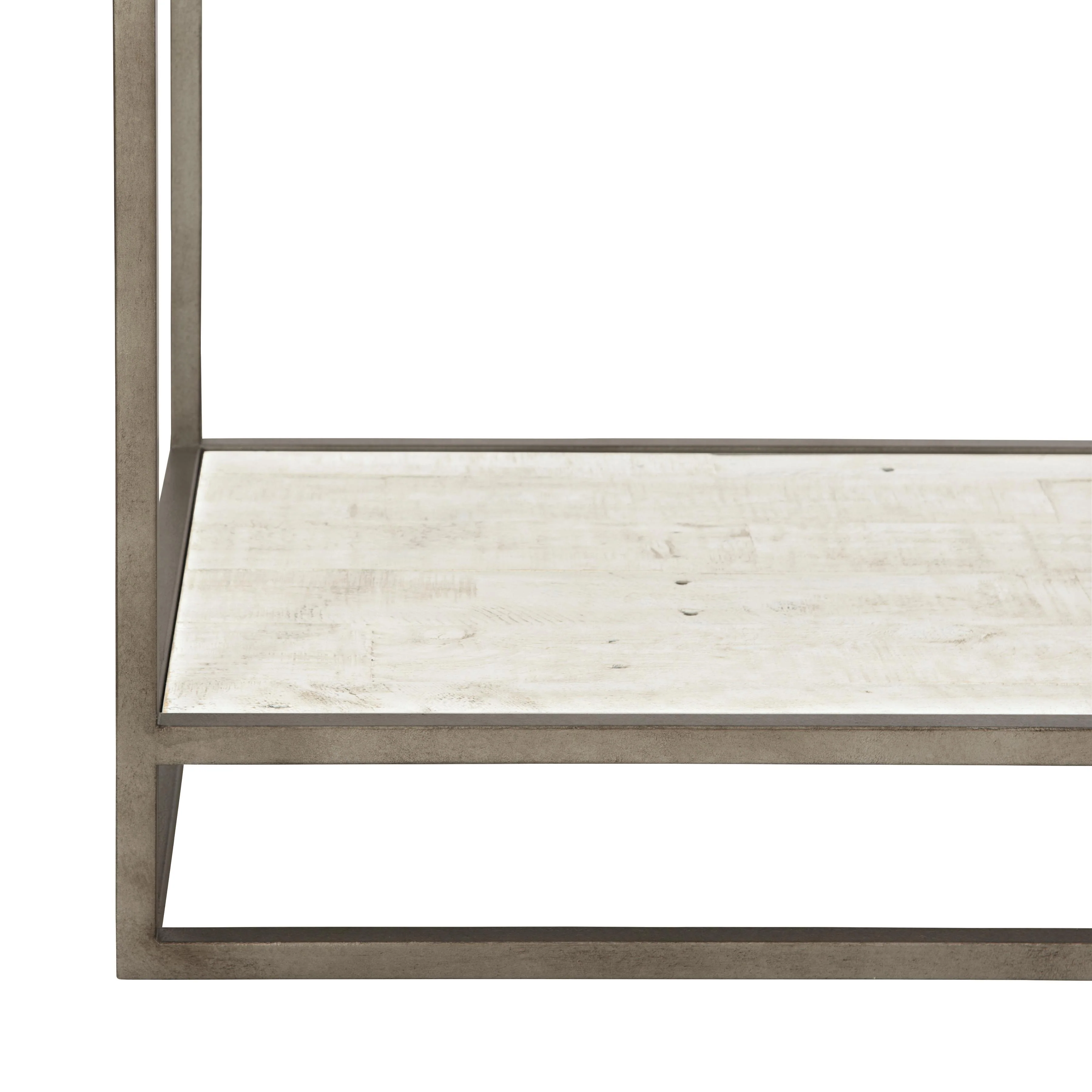 Alvar Glazed Silver/Brushed White Nightstand - Image 9