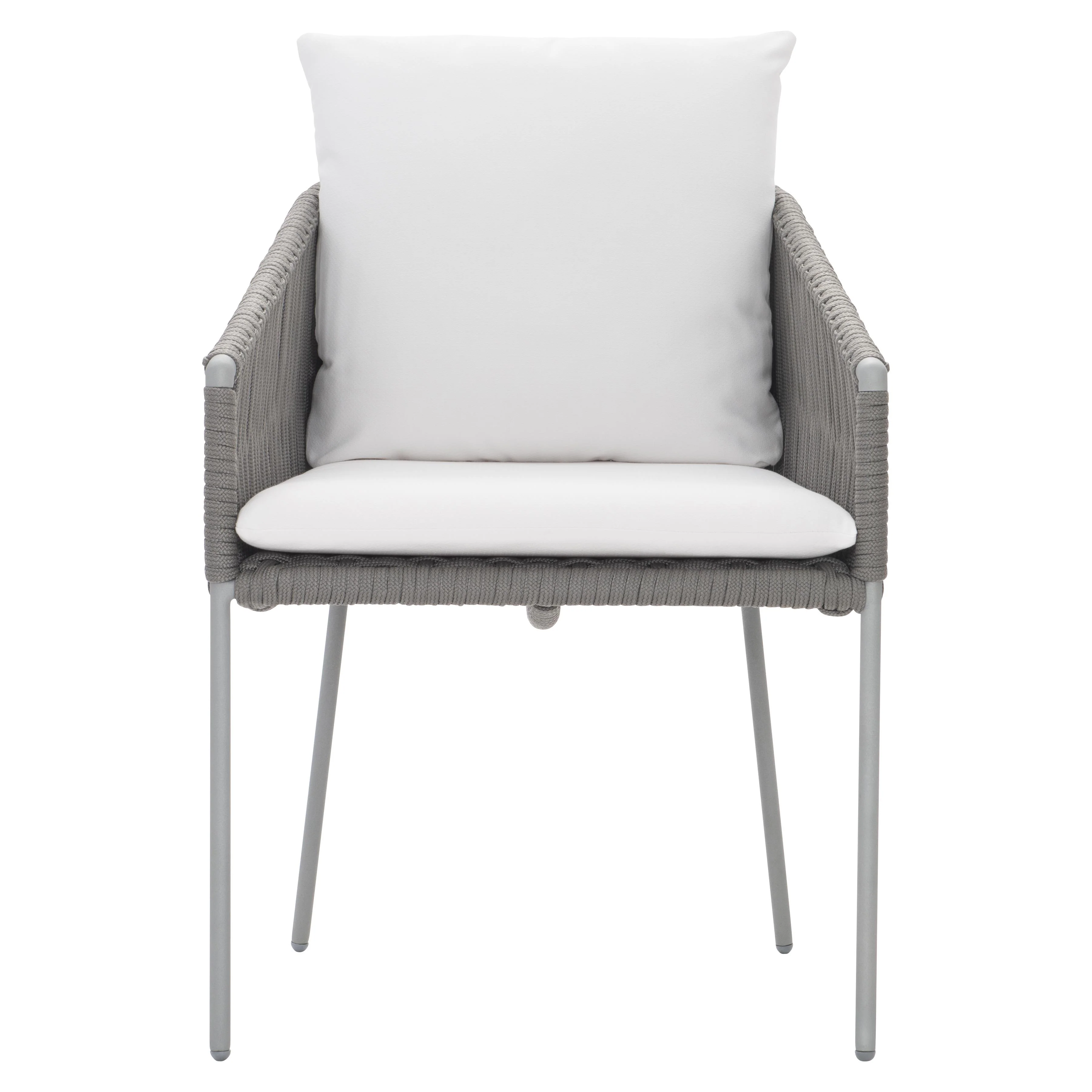 Amalfi Charcoal Mist/White/Cream Outdoor Chair - Image 3