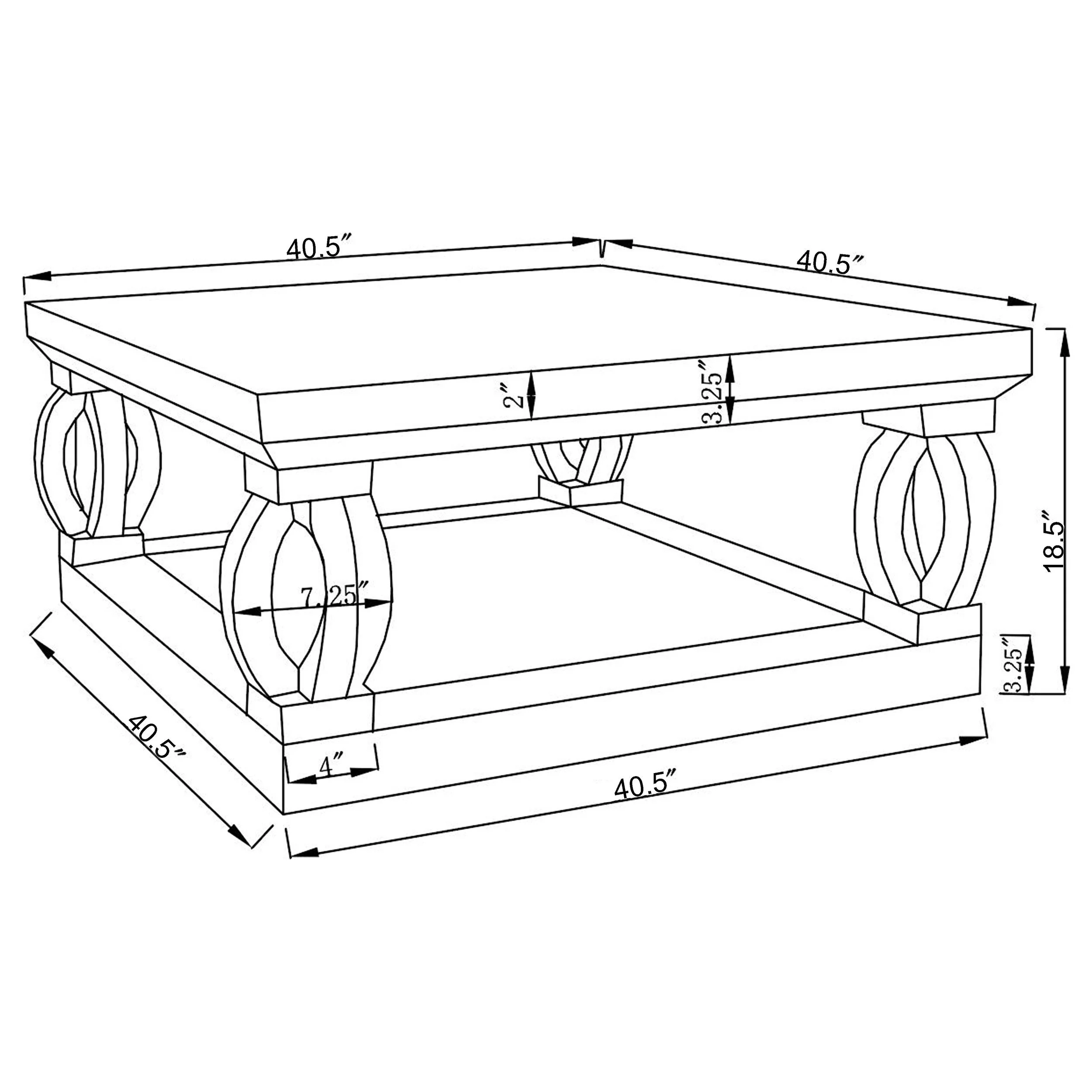 Amalia Silver 3-piece Mirrored Coffee and End Table Set - Image 7