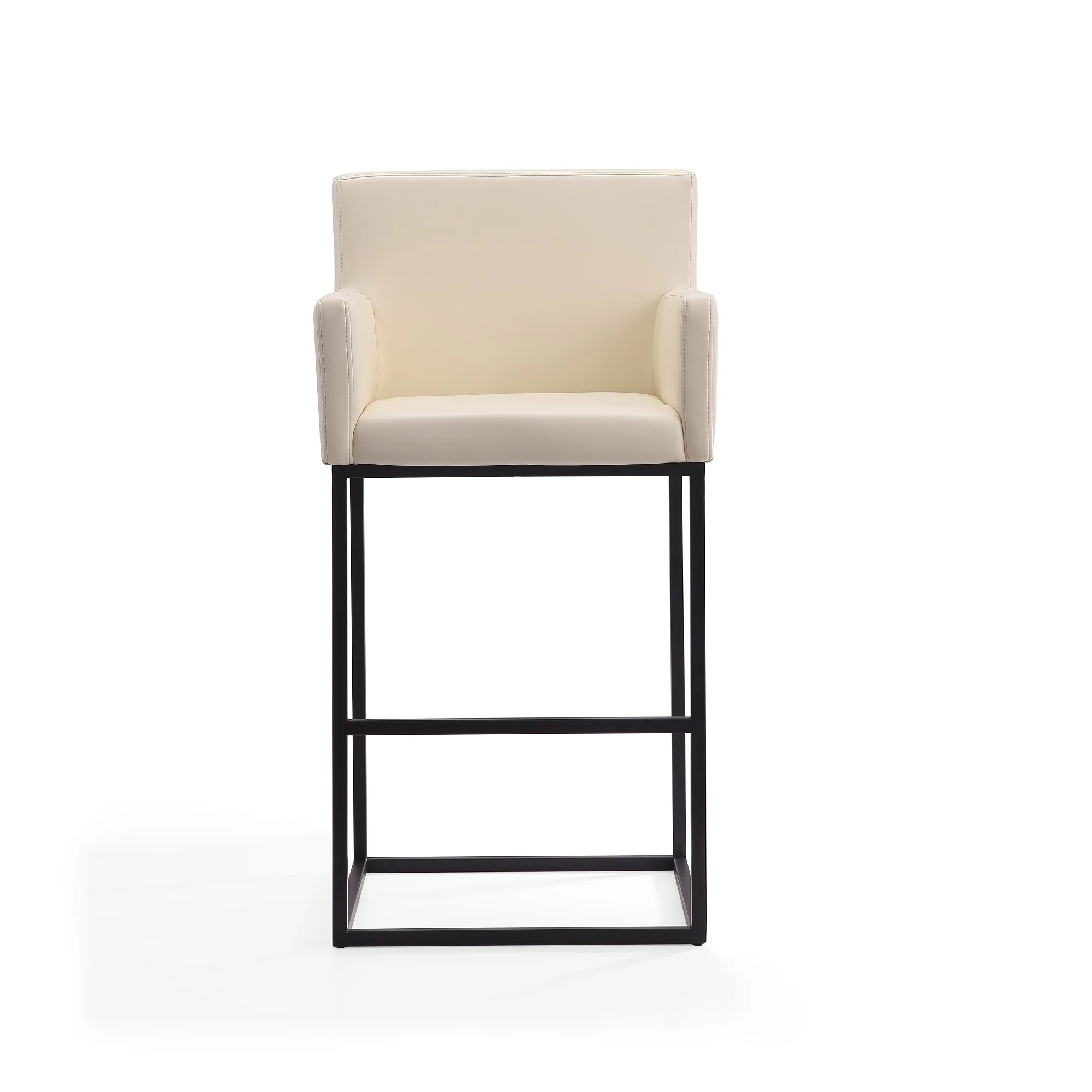Ambassador Barstool in Cream and Black (set of 3) - Image 5