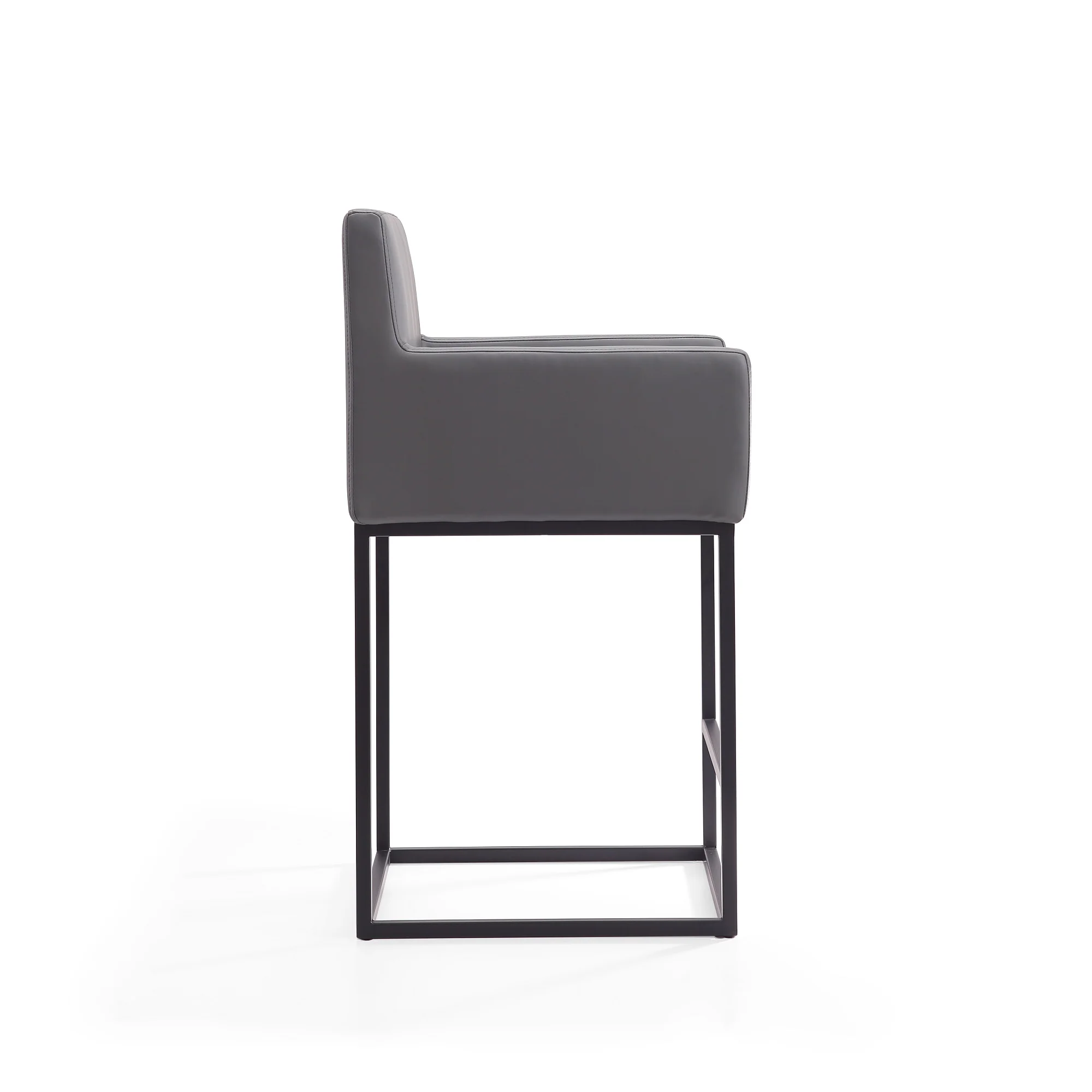 Ambassador Counter Stool in Grey and Black (set of 3) - Image 6