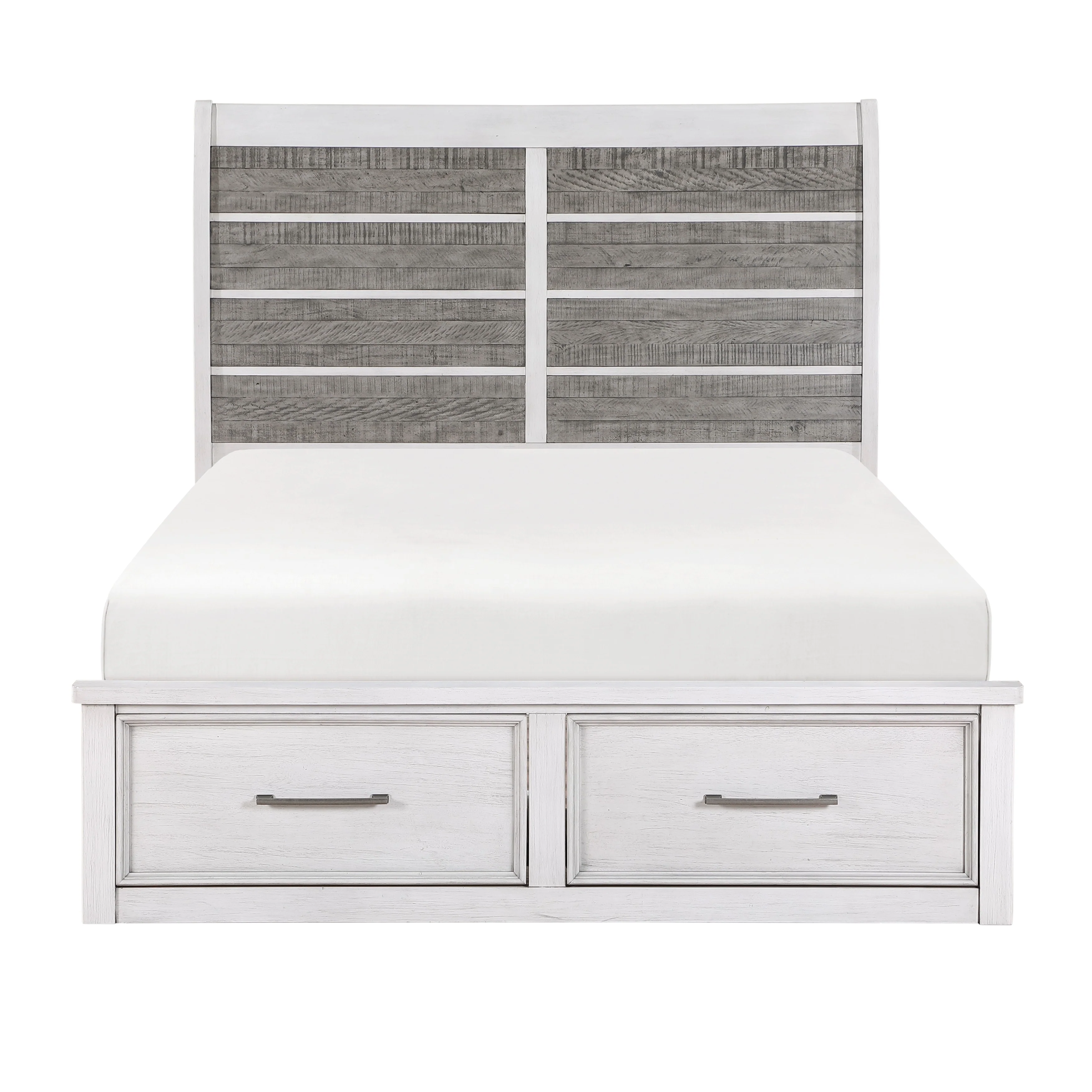 Ambrose Antique White/Antique Gray 4-Piece Queen Bedroom Set - Image 3