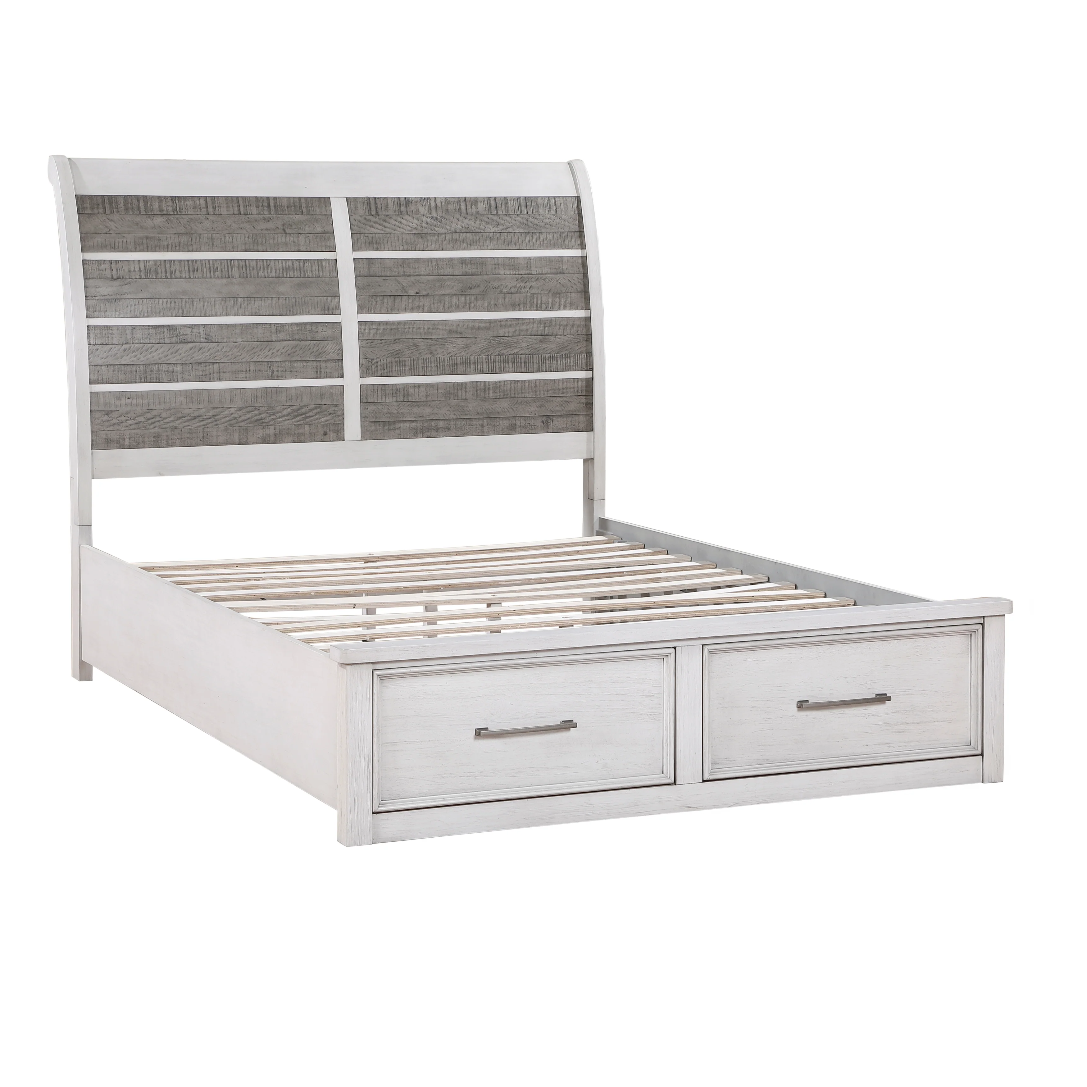 Ambrose Antique White/Antique Gray 5-Piece Queen Bedroom Set - Image 5