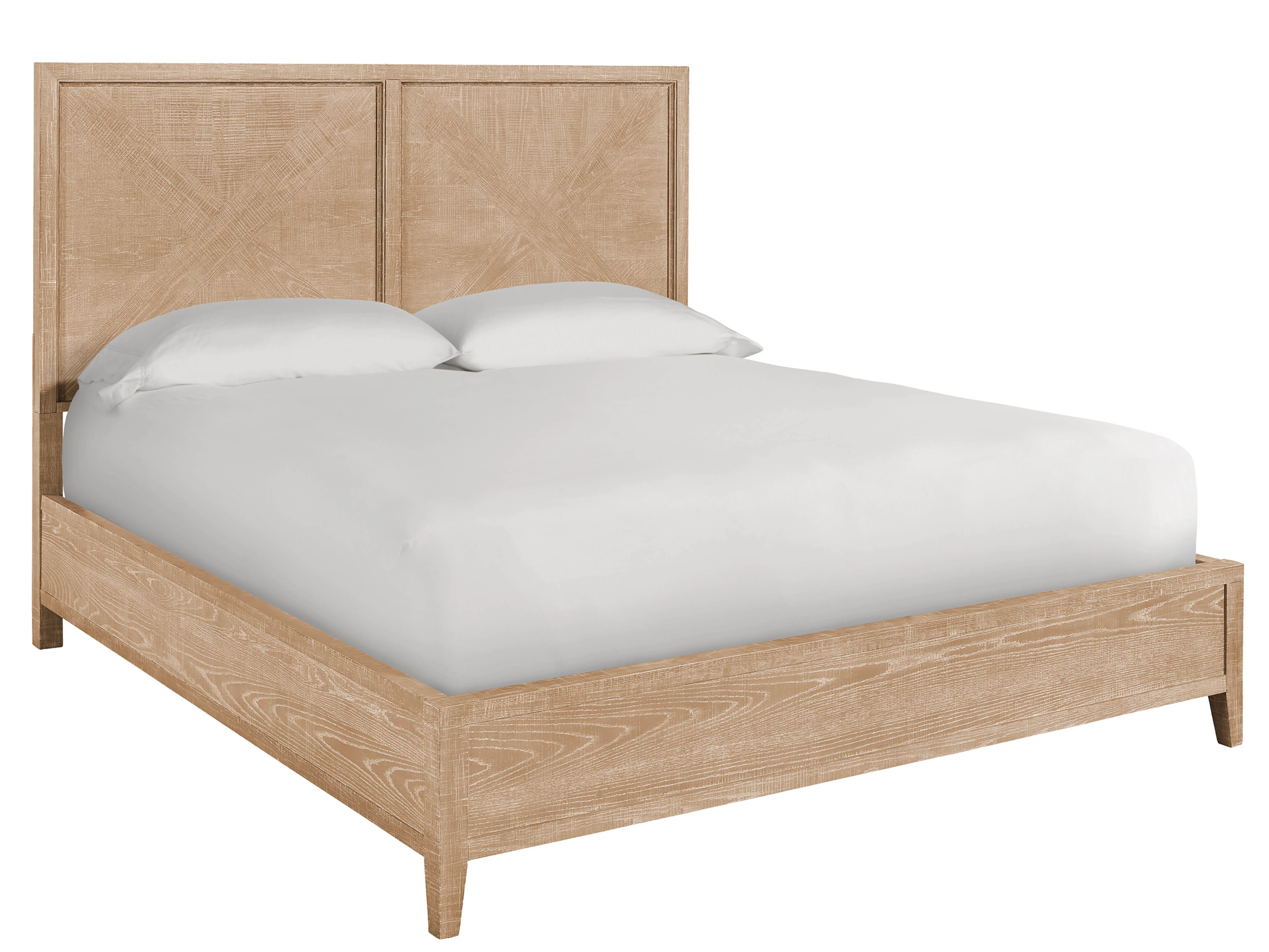 Ames Rustic Natural Oak King Bed - Image 3