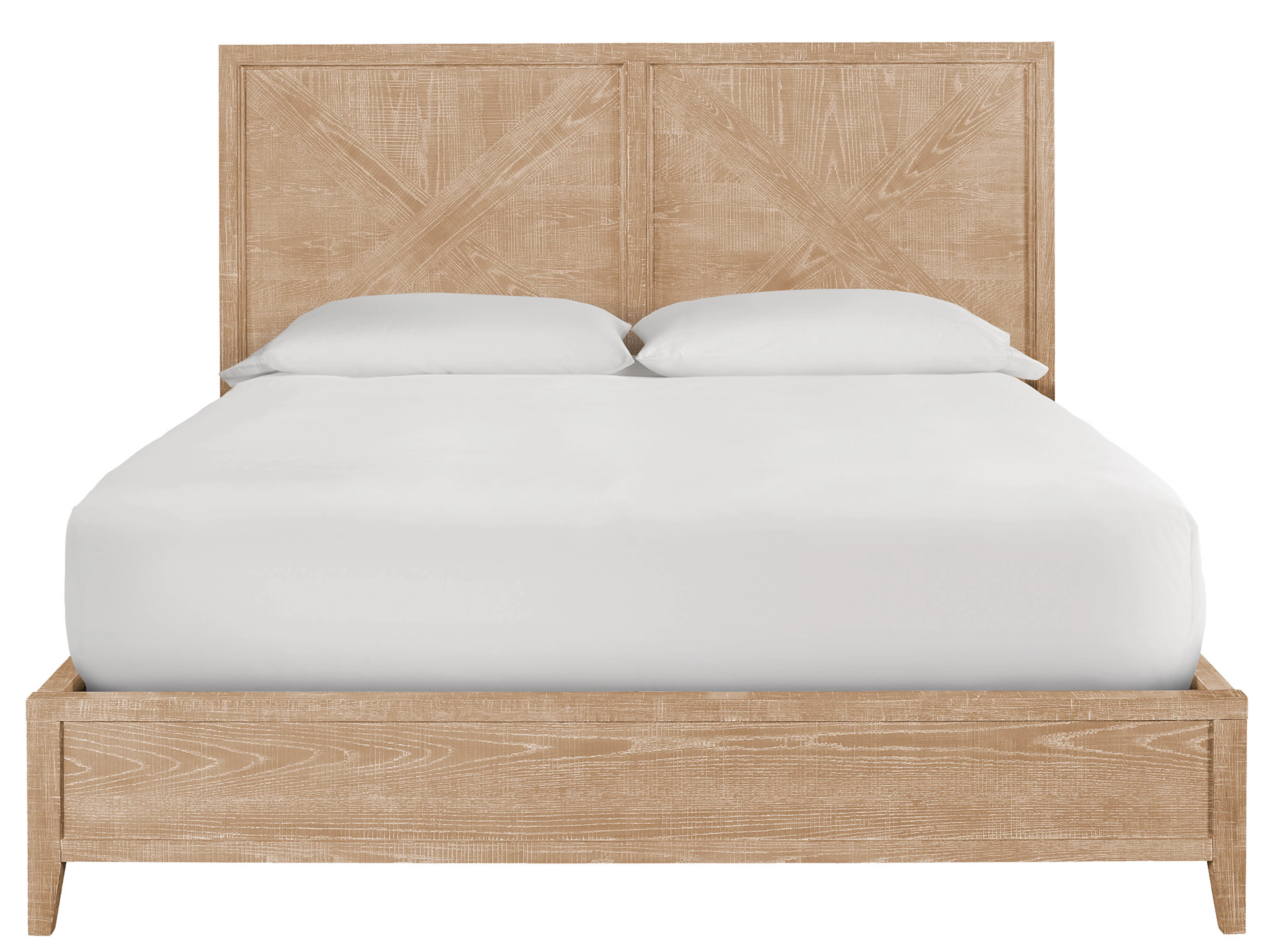 Ames Rustic Natural Oak Queen Bed - Image 2