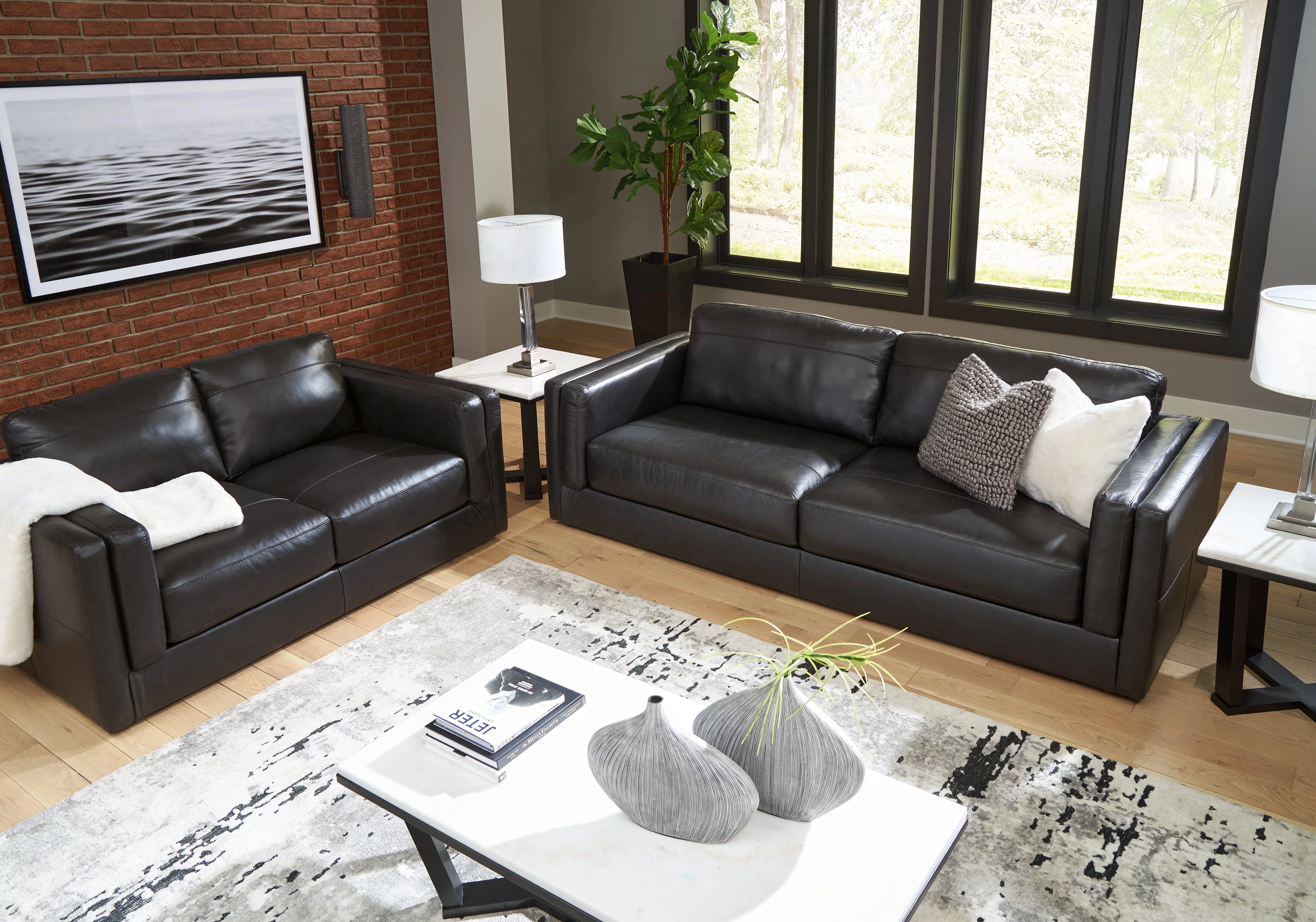 Amiata Onyx Sofa and Loveseat (Online Special Price) - Image 4