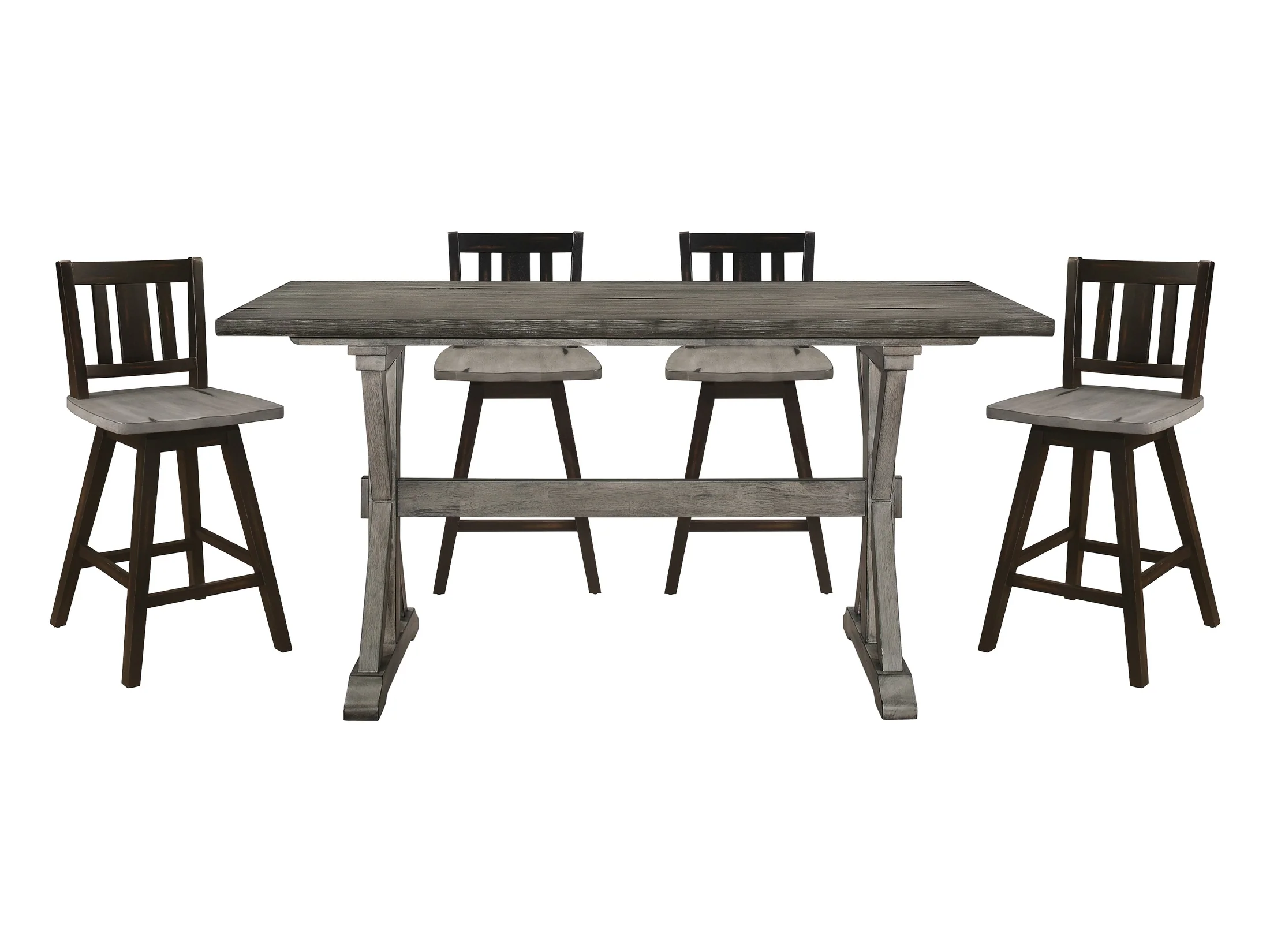 Amsonia Gray 5-piece Dining Table Set