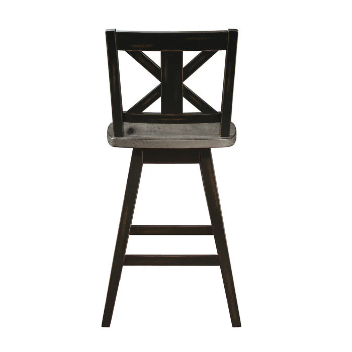 Amsonia Gray/Black Swivel Counter Chair (Set of 2) - Image 12
