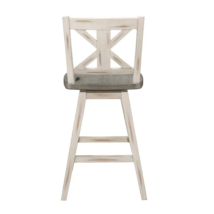Amsonia Gray/White Swivel Counter Chair (Set of 2) - Image 12