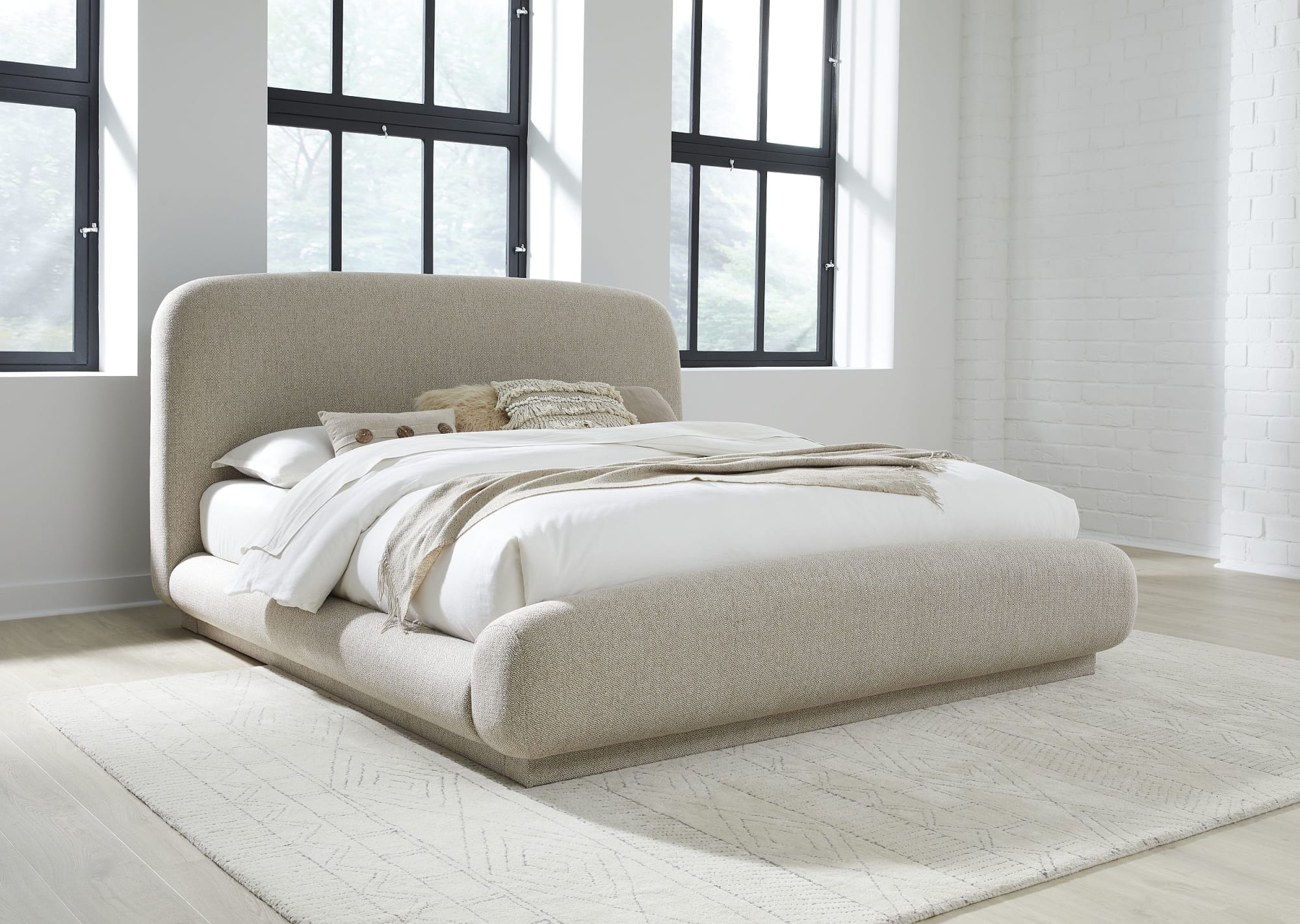 Anansi Tirimbina Hyena King Upholstered Platform Bed - Image 2