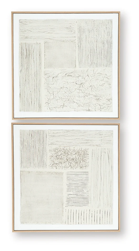 Andorfield Beige/Black/White Wall Art (Set of 2) (Online Special Price) - Image 4