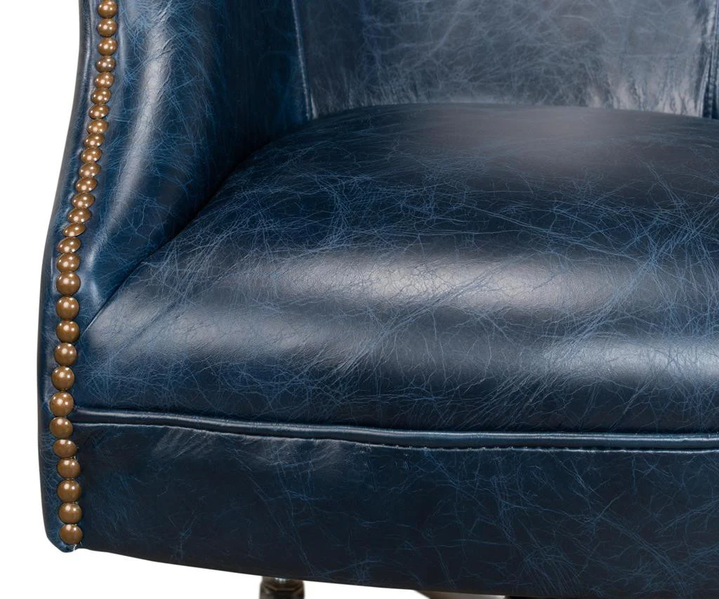 Andrew Jackson Blue Desk Chair - Image 5
