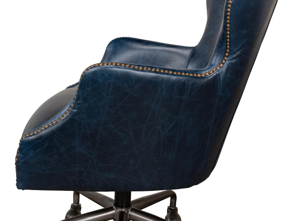 Andrew Jackson Blue Desk Chair - Image 7