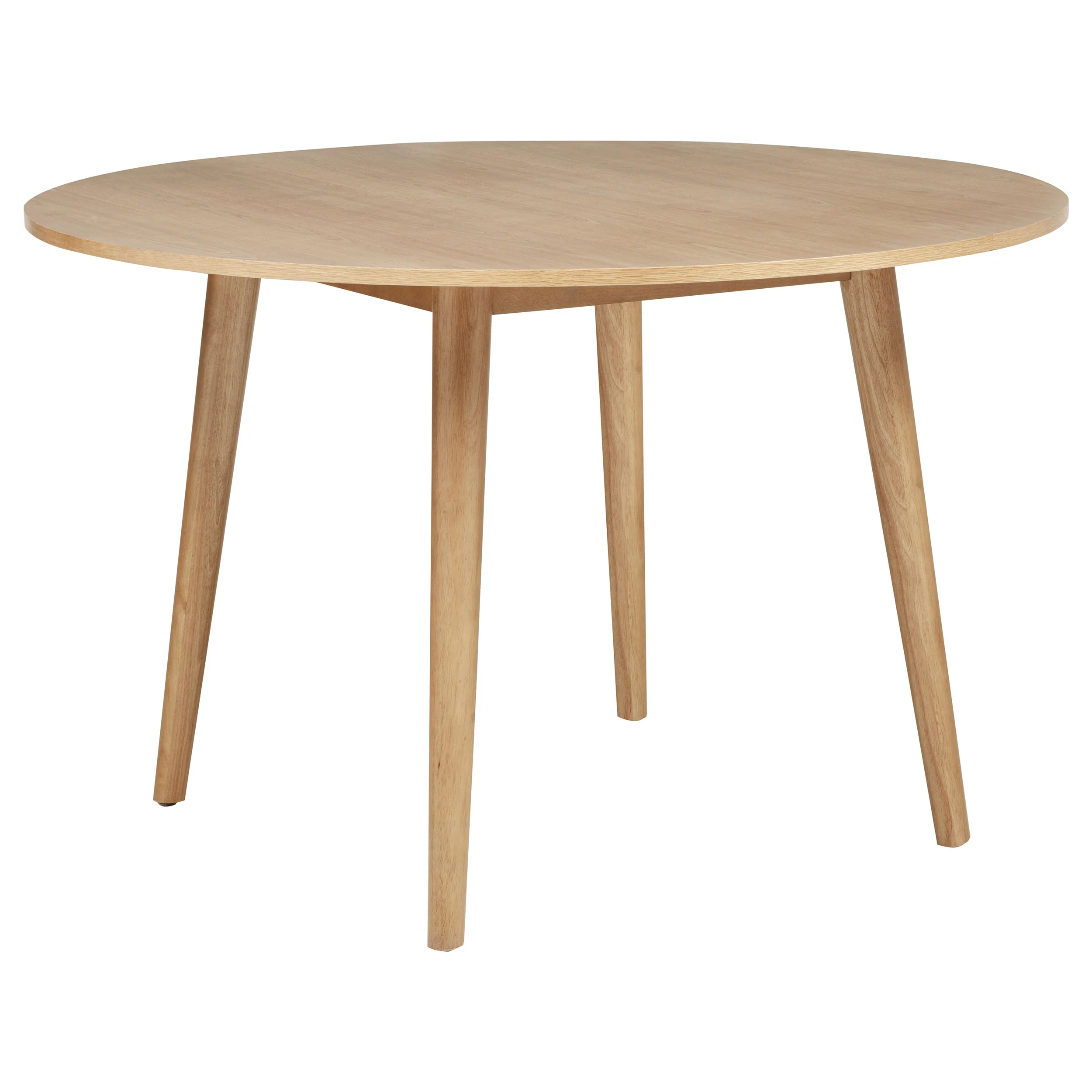 Andrews Light Ash 5-piece Round Wood Dining Room Table Set - Image 3