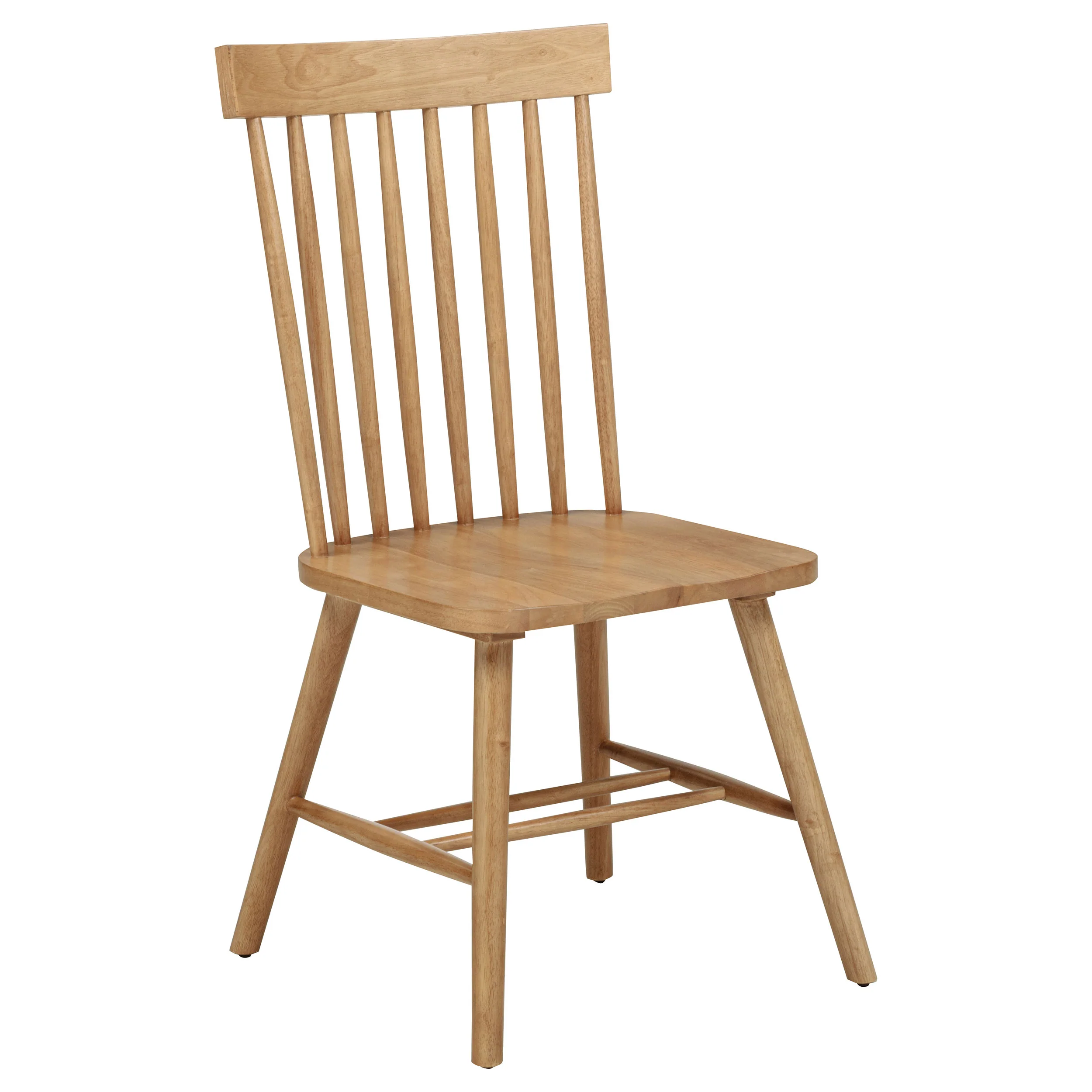 Andrews Light Ash Windsor Spindle Back Dining Side Chair (Set of 2) - Image 3