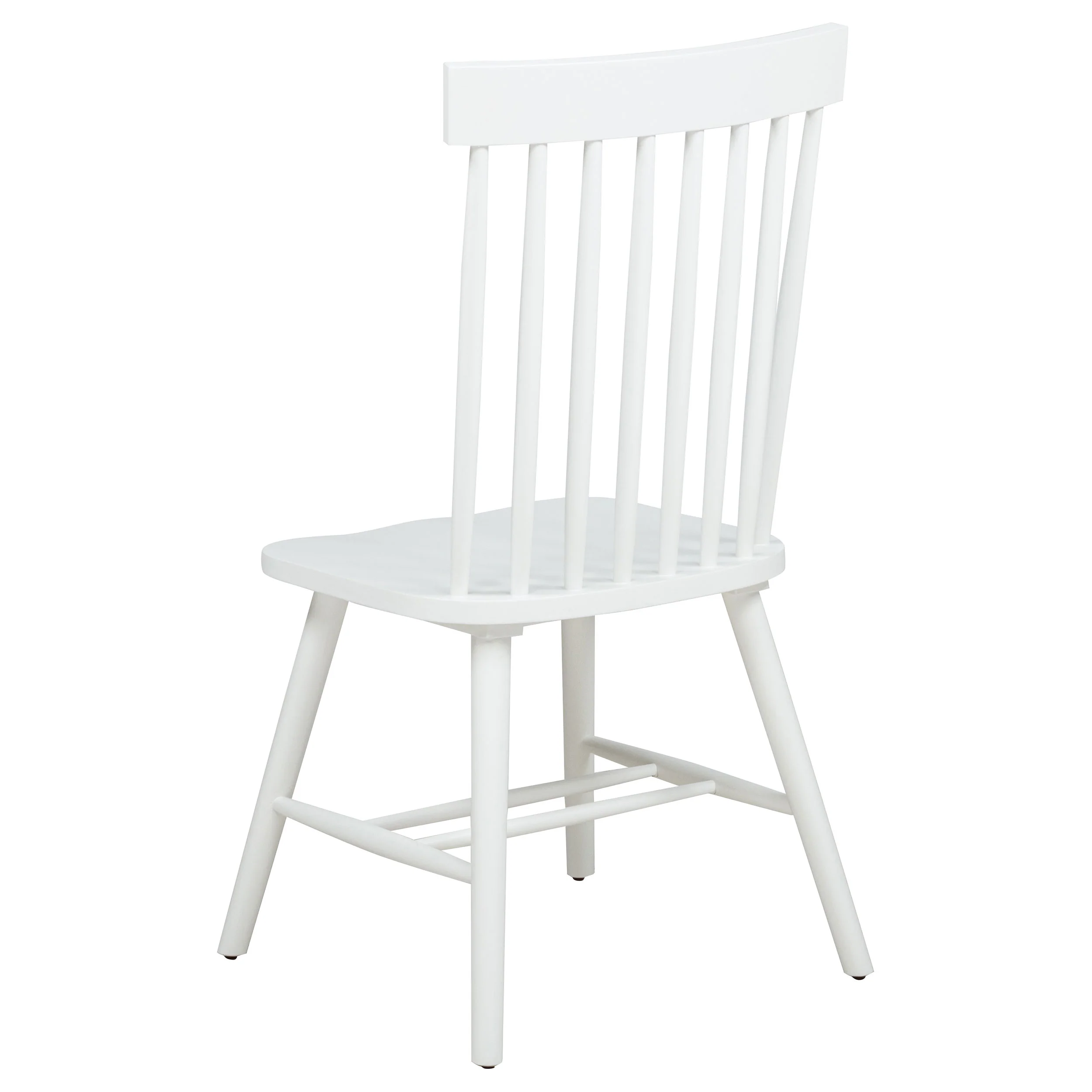 Andrews White Windsor Spindle Back Dining Side Chair (Set of 2) - Image 7