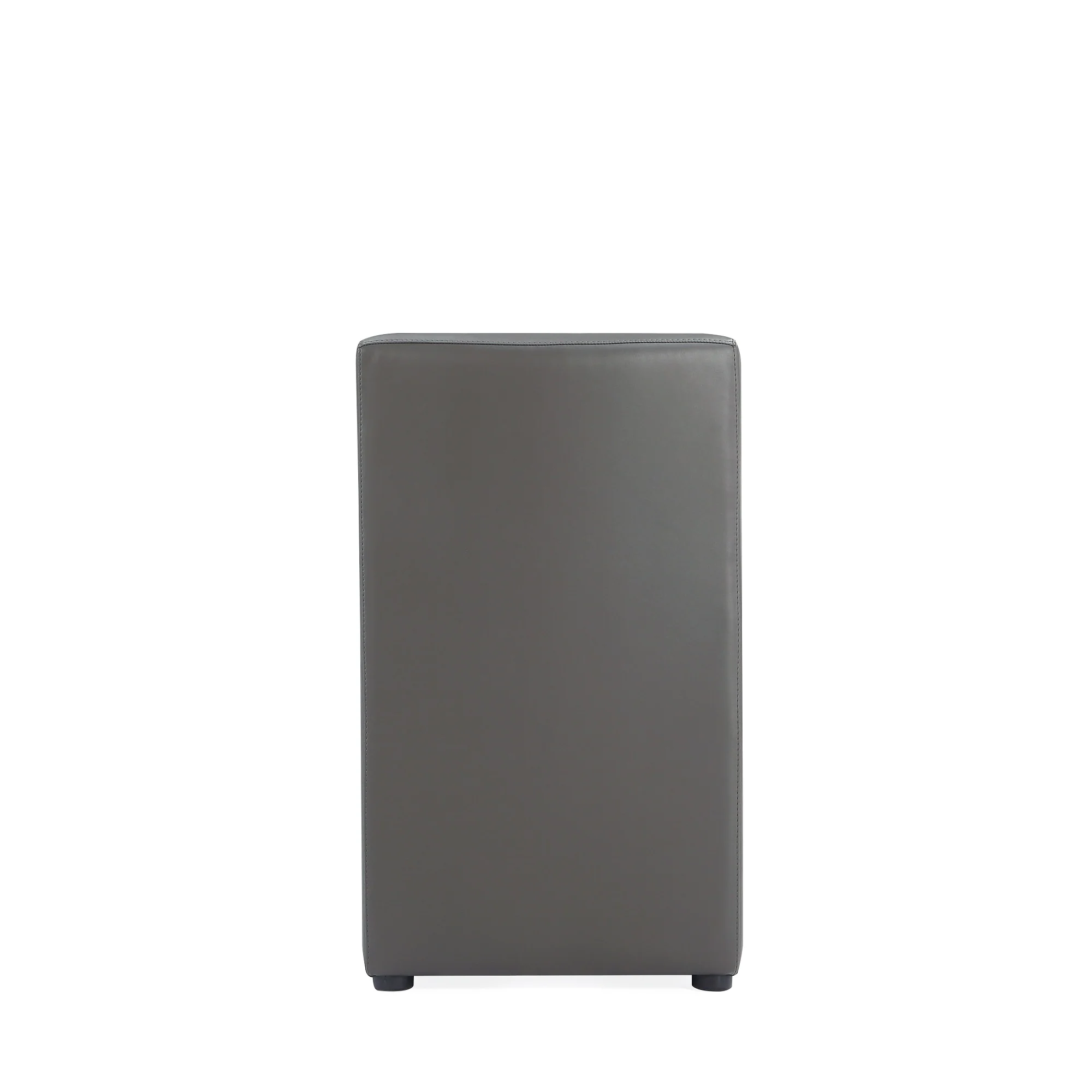 Anna Square Faux Leather Dining Chair in Pewter - Image 7
