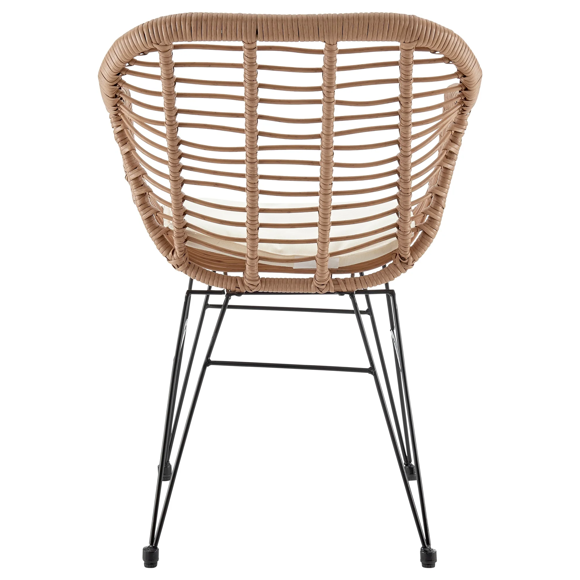 Antibes 1.0 Patio 2-Person Seating Group with End Table with Cream Cushions - Image 5