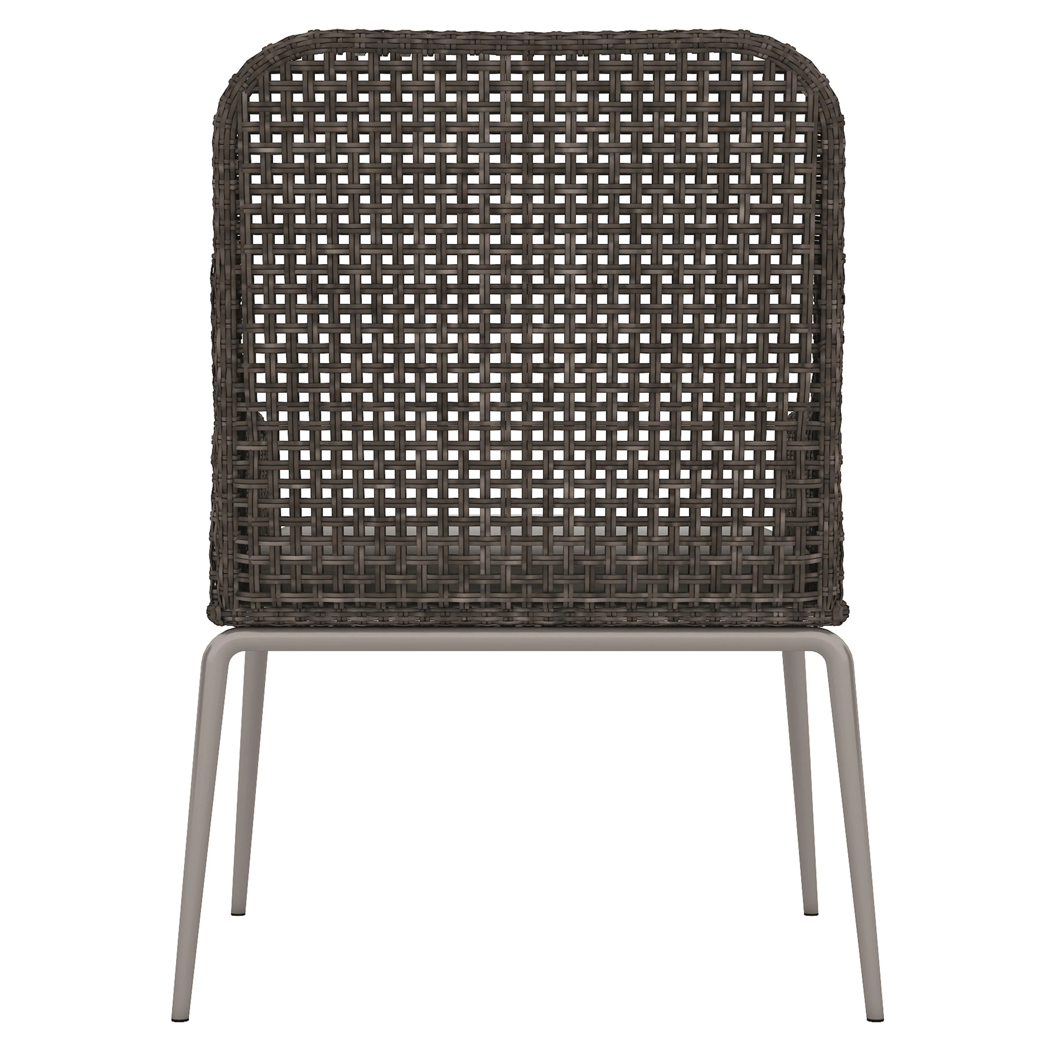Antilles Tobacco Leaf/White/Cream Outdoor Arm Chair - Image 4