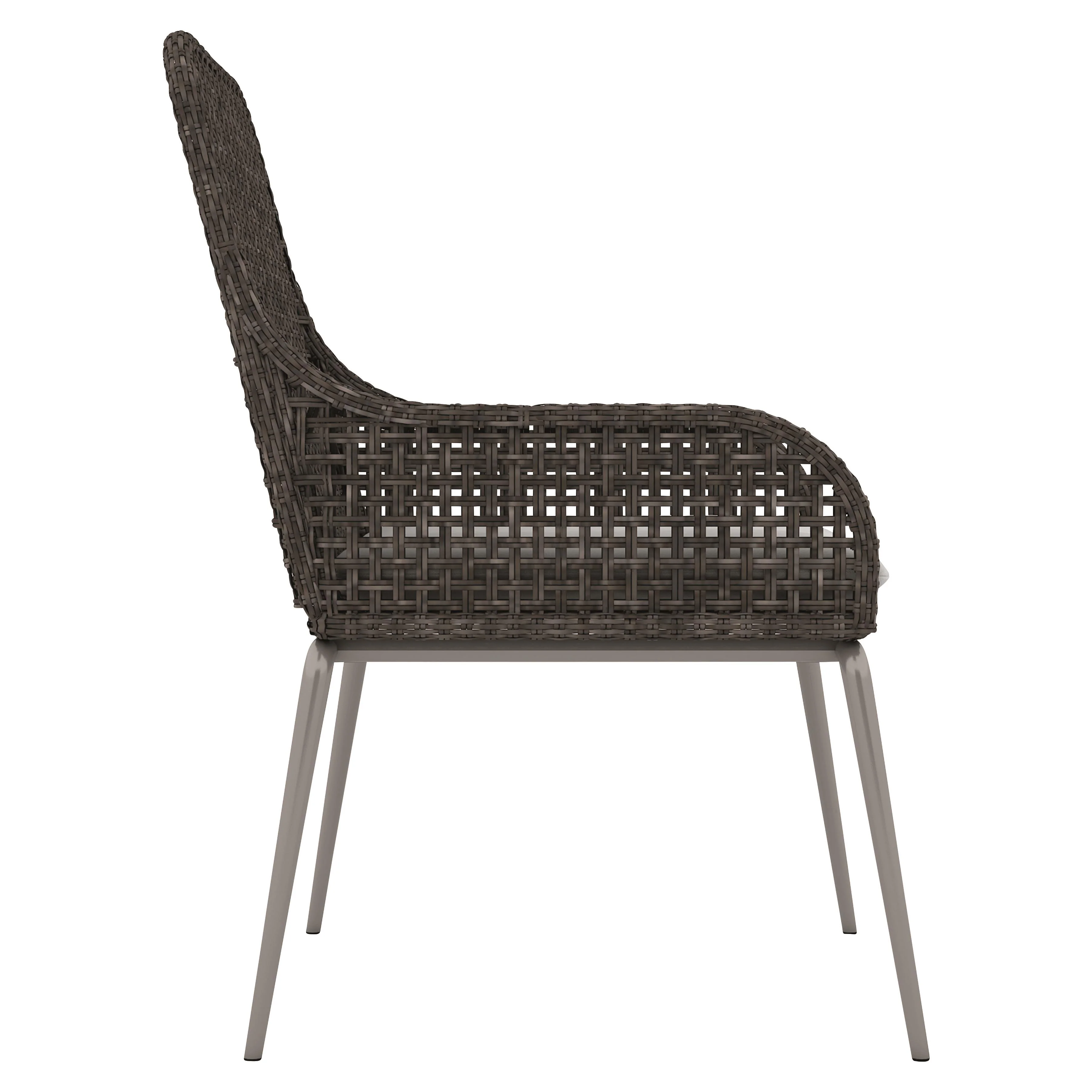 Antilles Tobacco Leaf/White/Cream Outdoor Chair - Image 2