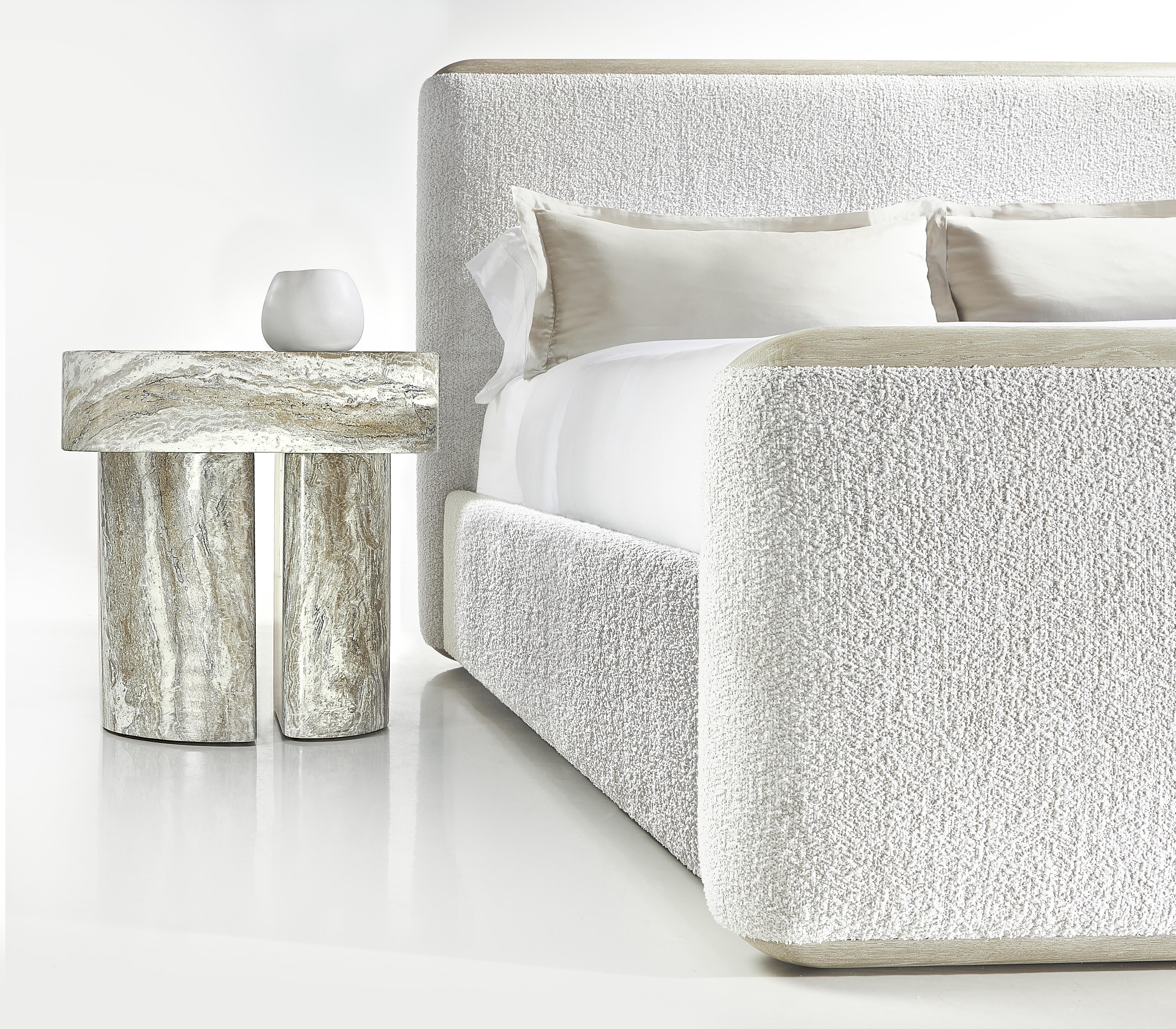 Arcadia Clay/White/Cream Panel King Bed - Image 5