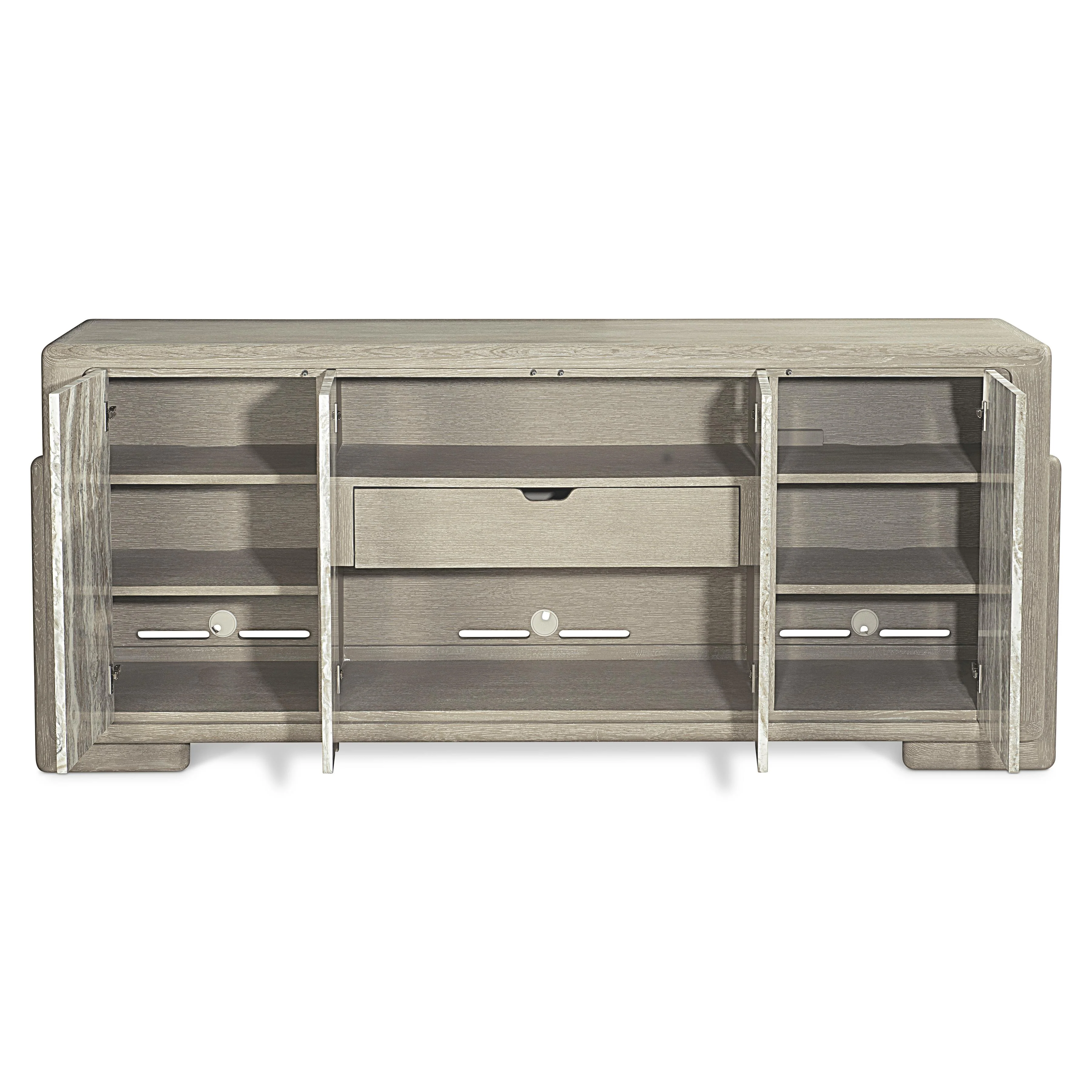 Arcadia Kalta Faux Stone/Clay Entertainment Credenza - Image 4