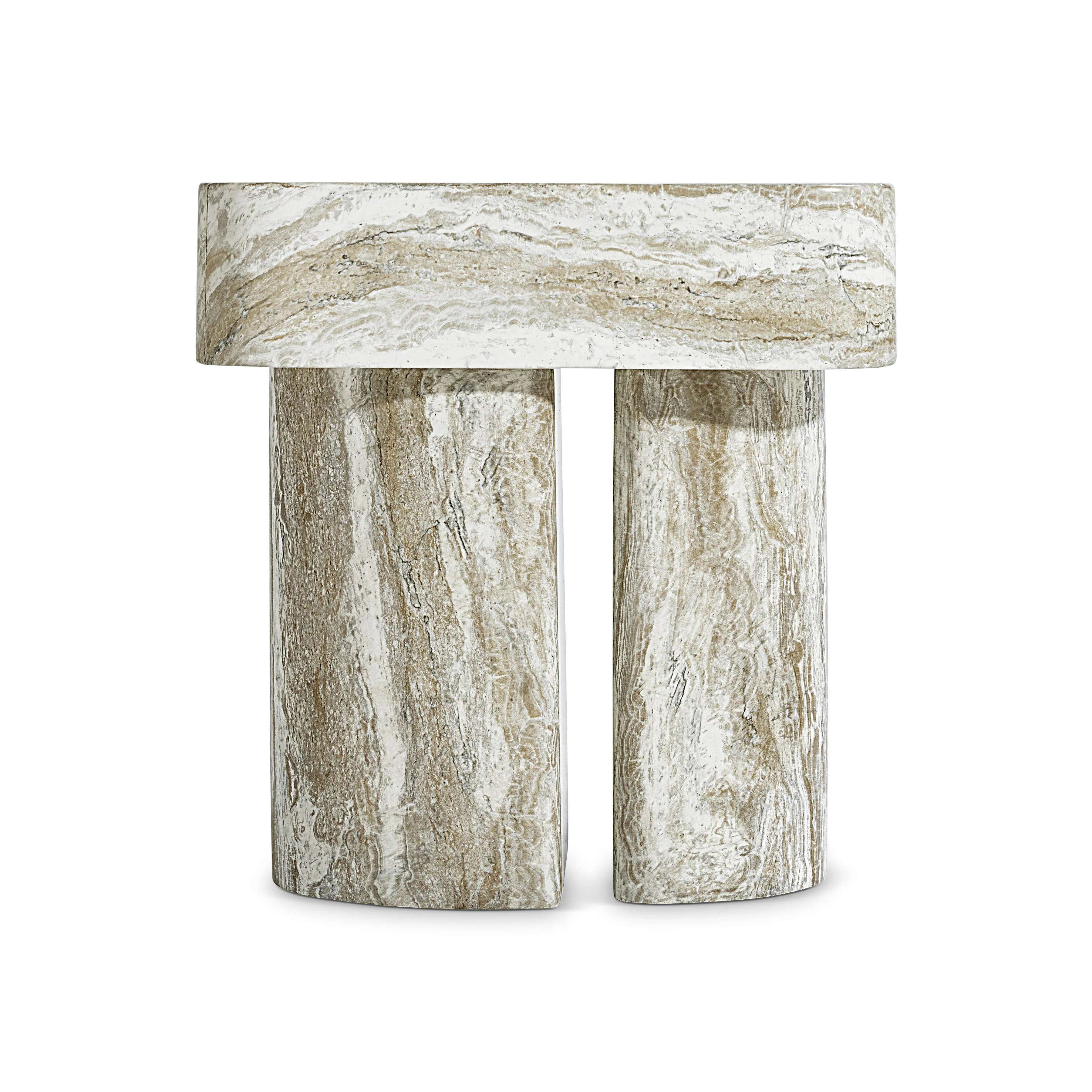 Arcadia Kalta Faux Stone Nightstand - Image 3