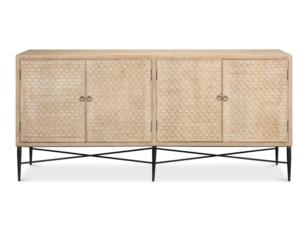 Archie Tan Four Door Sideboard