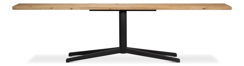 Architectural Lines Beige Wall Console Table - Image 2
