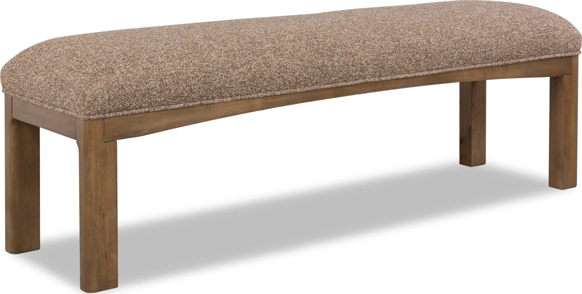 Arden Tavern Brown Upholstered Bench - Image 3