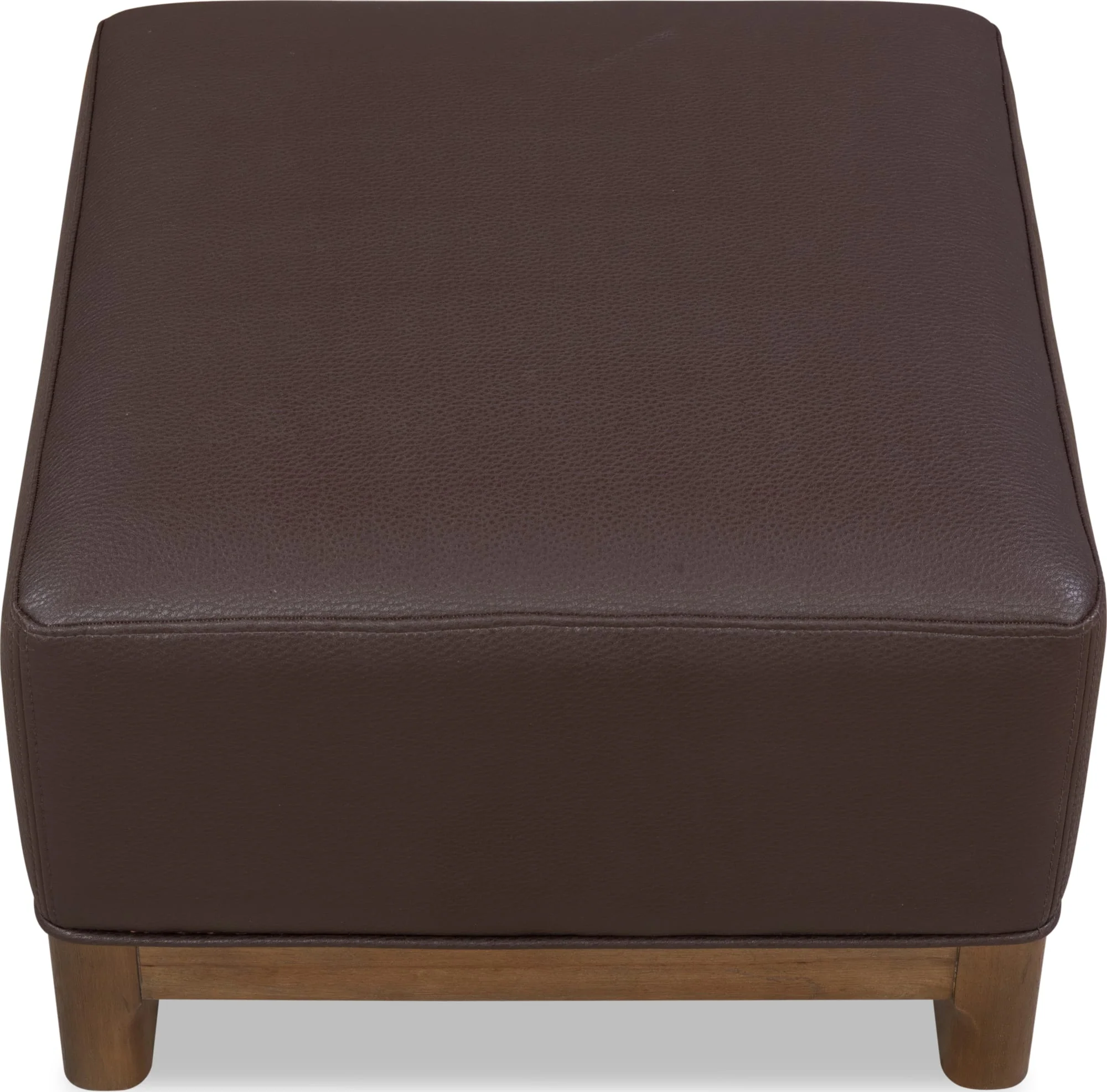 Arden Tavern Brown Upholstered Ottoman - Image 3