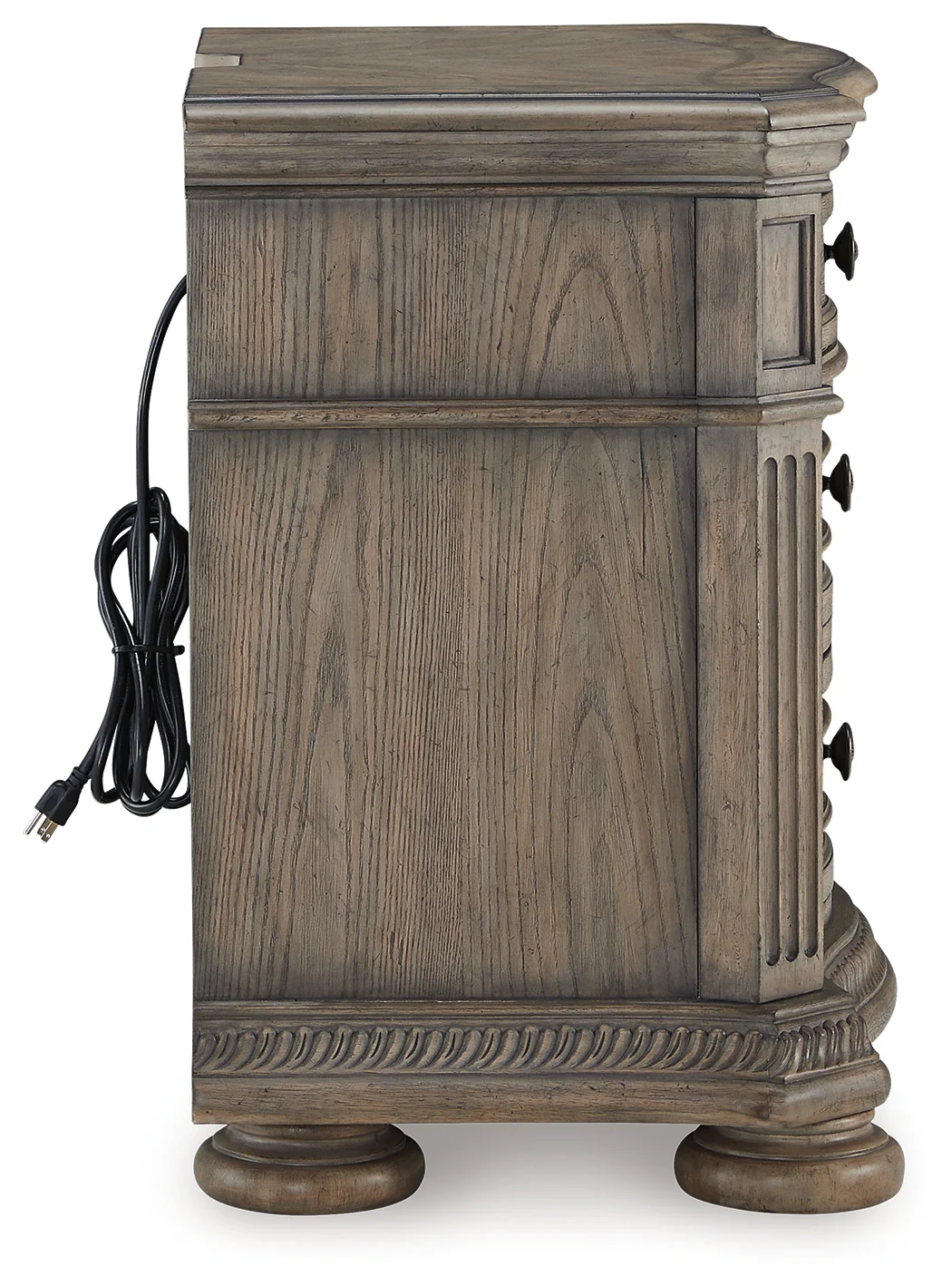 Ardenfield Light Brown King Sleigh Bedroom Set with Dresser, Mirror and Nightstand - Image 10