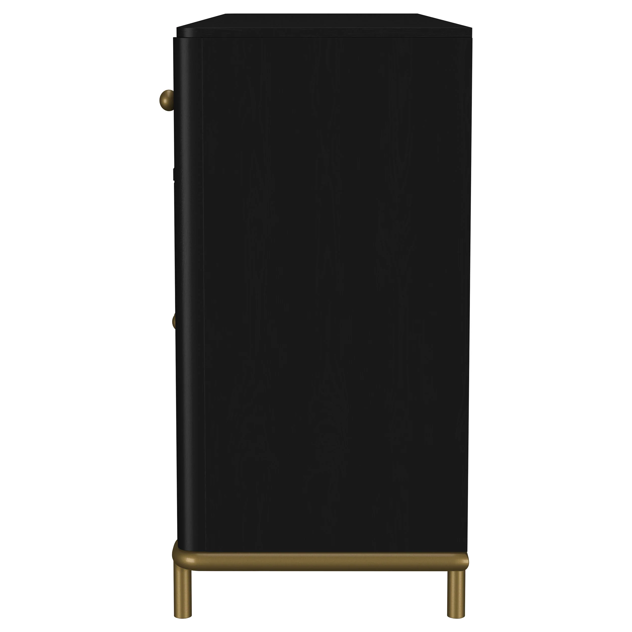 Arini Black 2-drawer Cane Door Dining Sideboard Server - Image 6